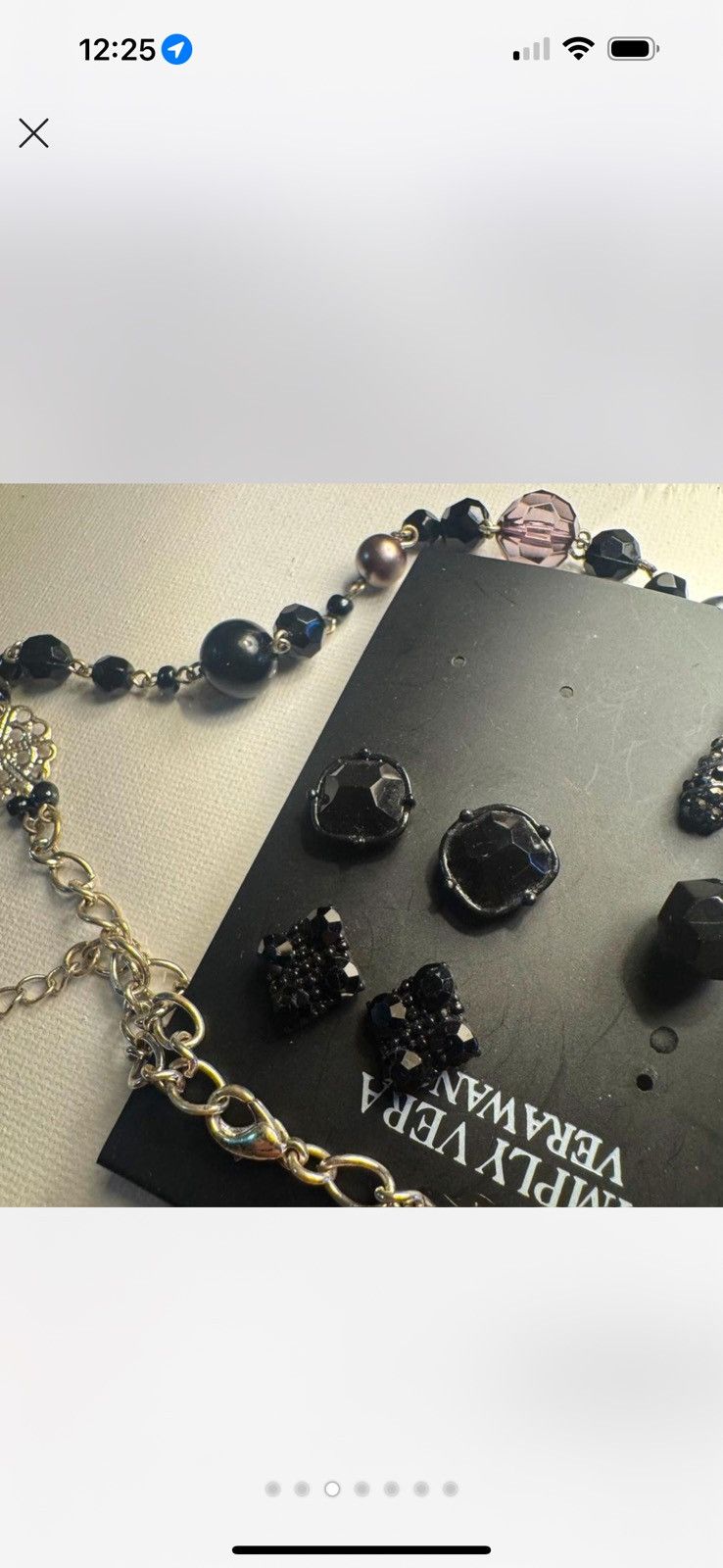 Vintage Black dark gothic romantis jewelry gift set Size ONE SIZE - 3 Thumbnail