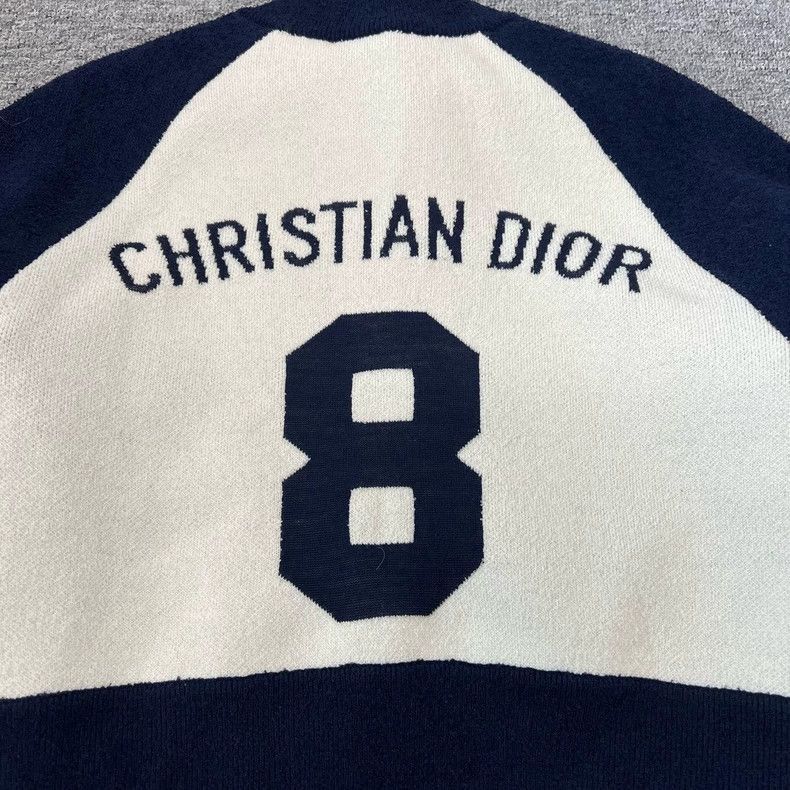 Dior Dior Deep Blue Short Wool Baseball Jacket-2506 Size S / US 4 / IT 40 - 3 Thumbnail