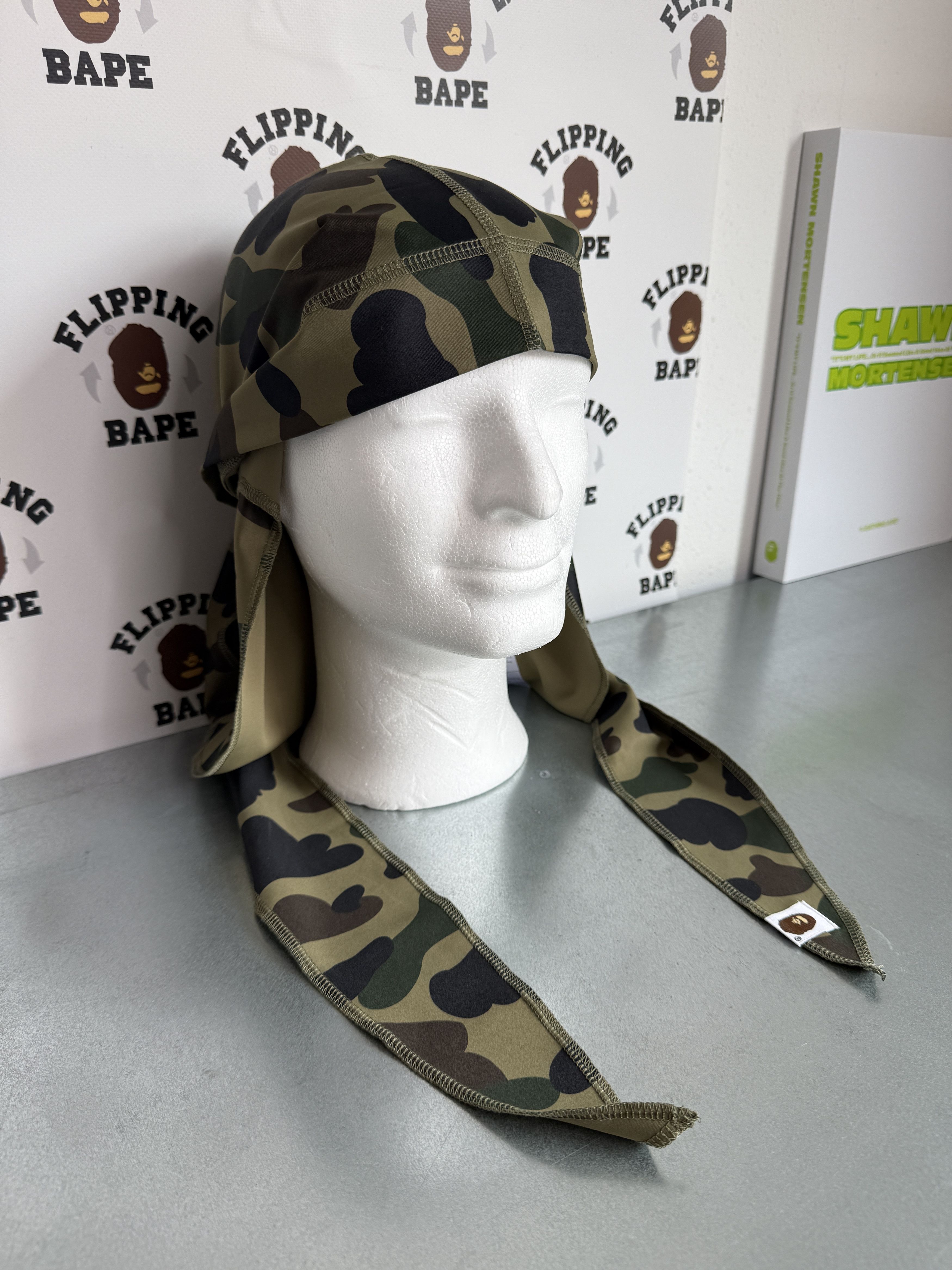 Bape BAPE 1ST CAMO DU-RAG Size ONE SIZE - 3 Thumbnail