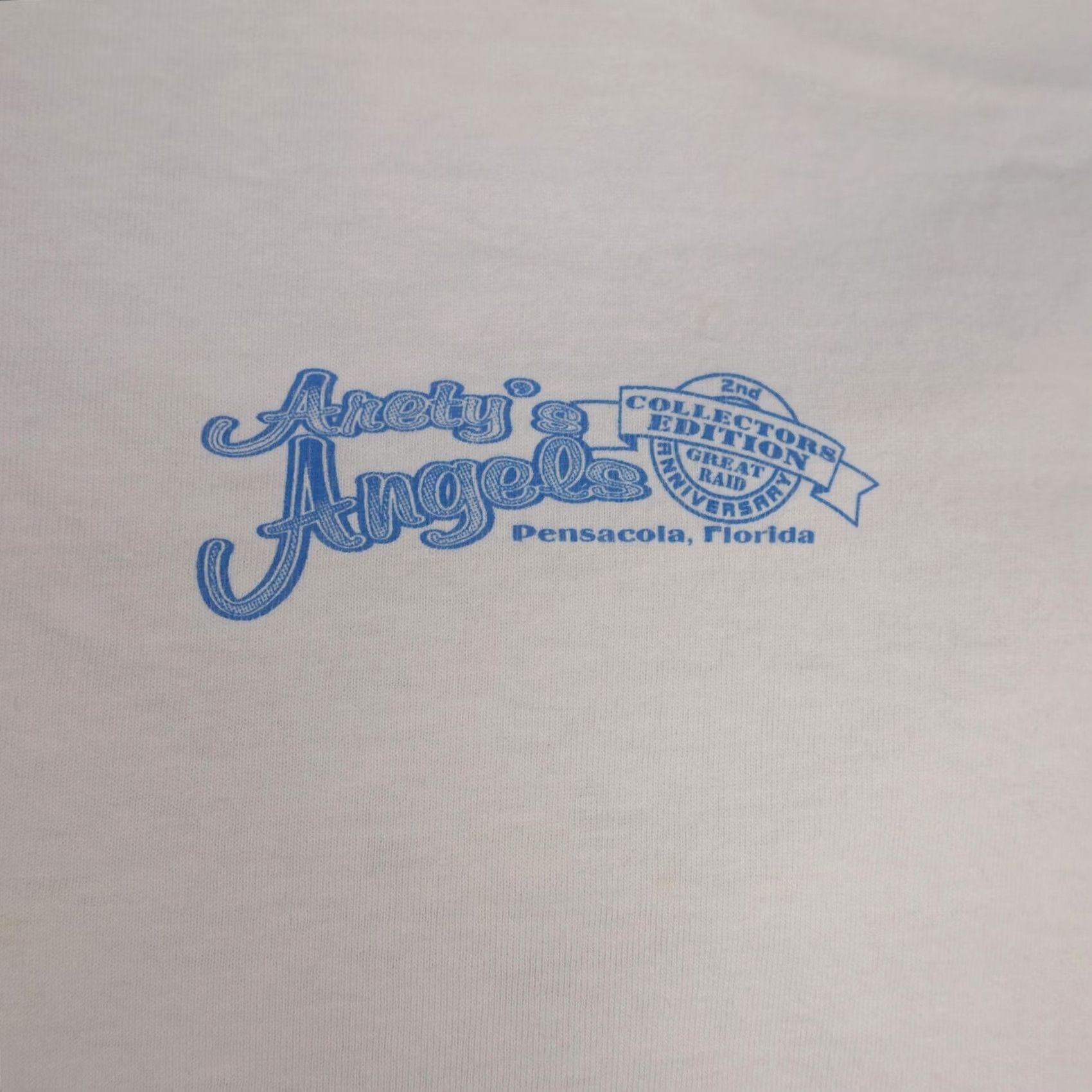 Gildan Aret's Angels Shirt Mens Large White The Great Raid Pensacola Florida Size US L / EU 52-54 / 3 - 5 Thumbnail