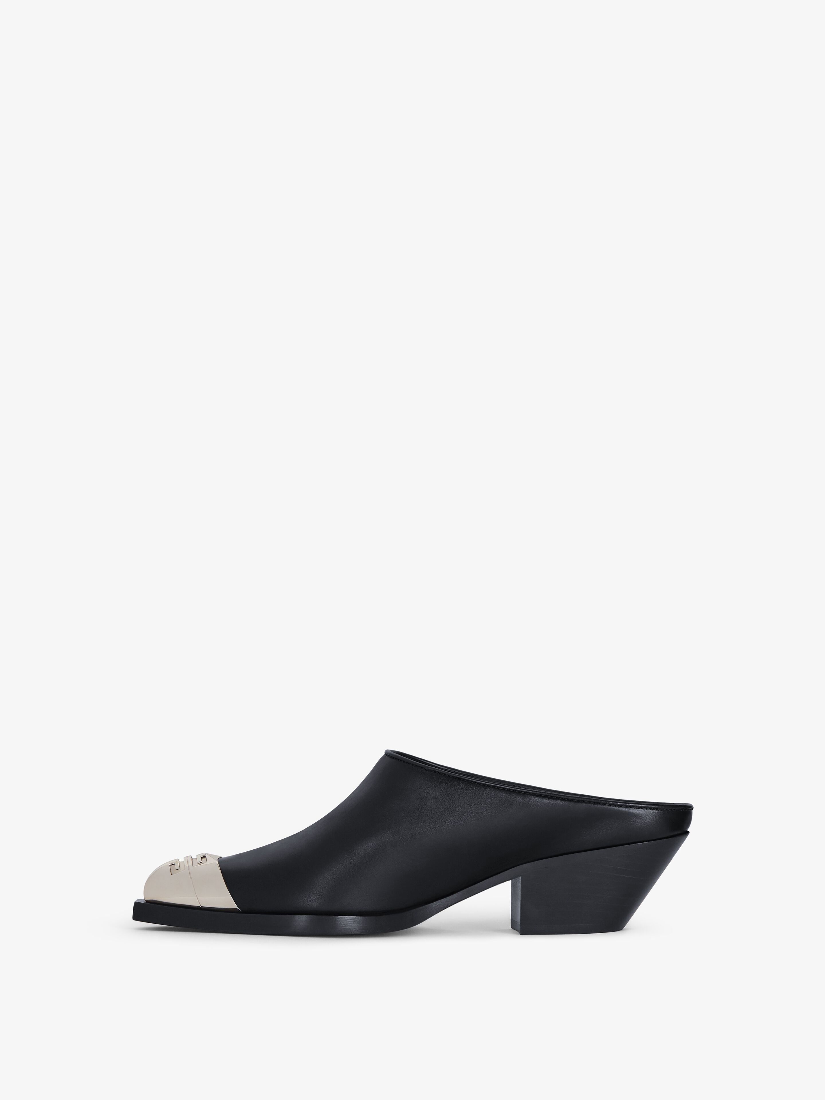 Givenchy o1srvl11e0225 Western Mules in Black/Silver Size US 6 / IT 36 - 4 Thumbnail