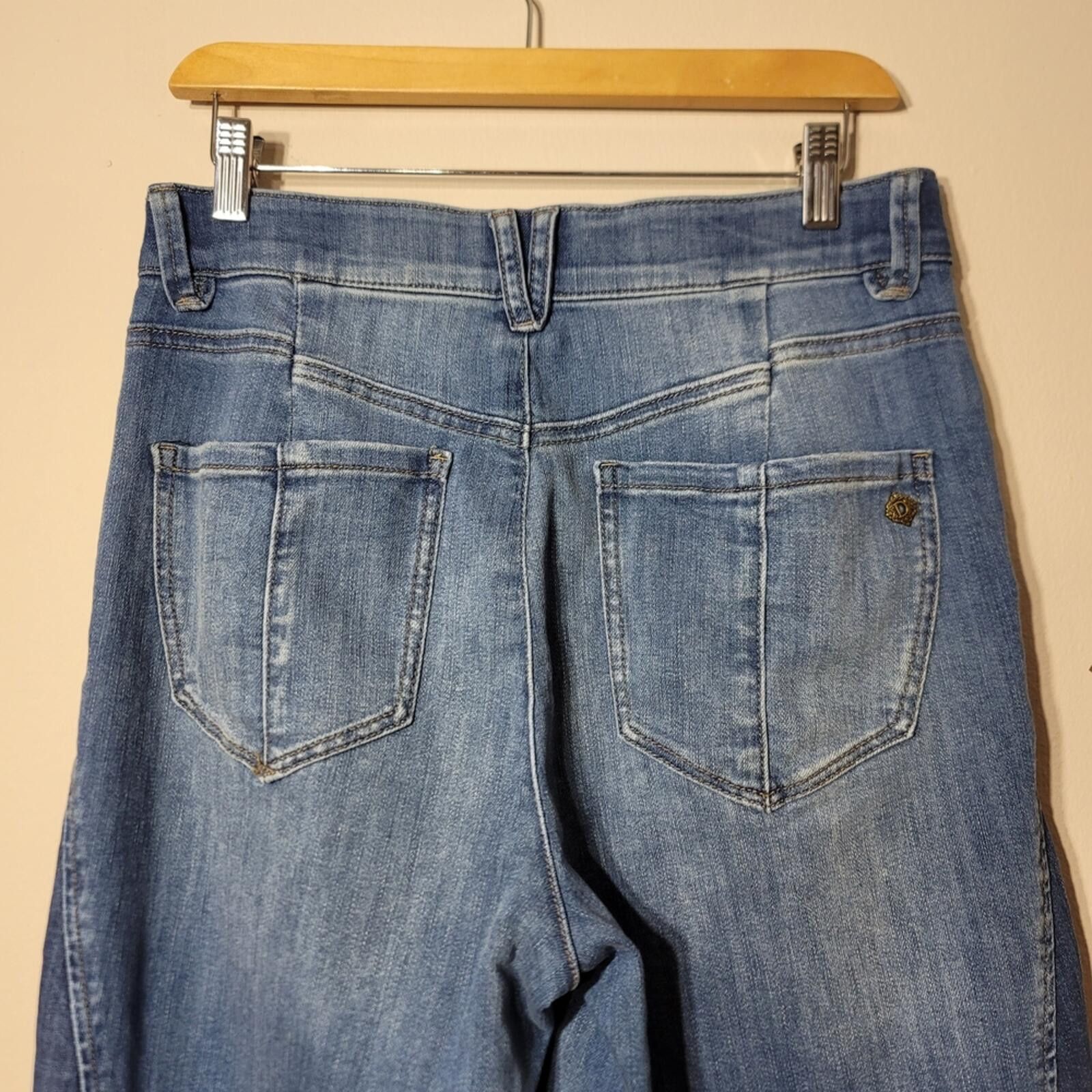 Other Democracy “Ab”solution Skyrise Colorblock Cargo Jeans Sz 8 Size 30" / US 8 / IT 44 - 7 Thumbnail