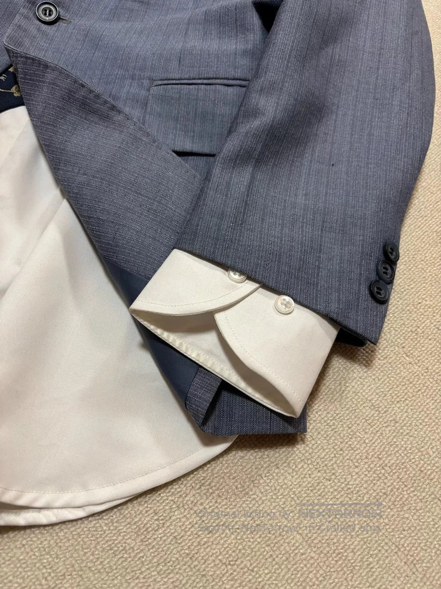 Burberry Burberry Men's Gray-Blue Single-Breasted Suit. Size US M / EU 48-50 / 2 - 3 Thumbnail