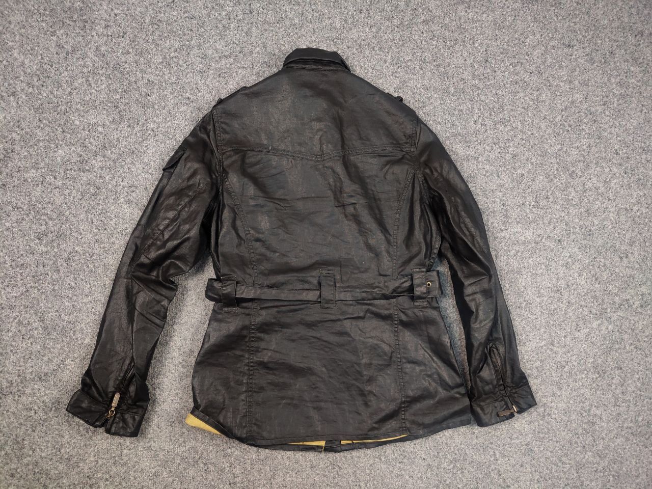 Barbour Barbour International Duralinen Waxed linen Black jacket Size M / US 6-8 / IT 42-44 - 11 Thumbnail