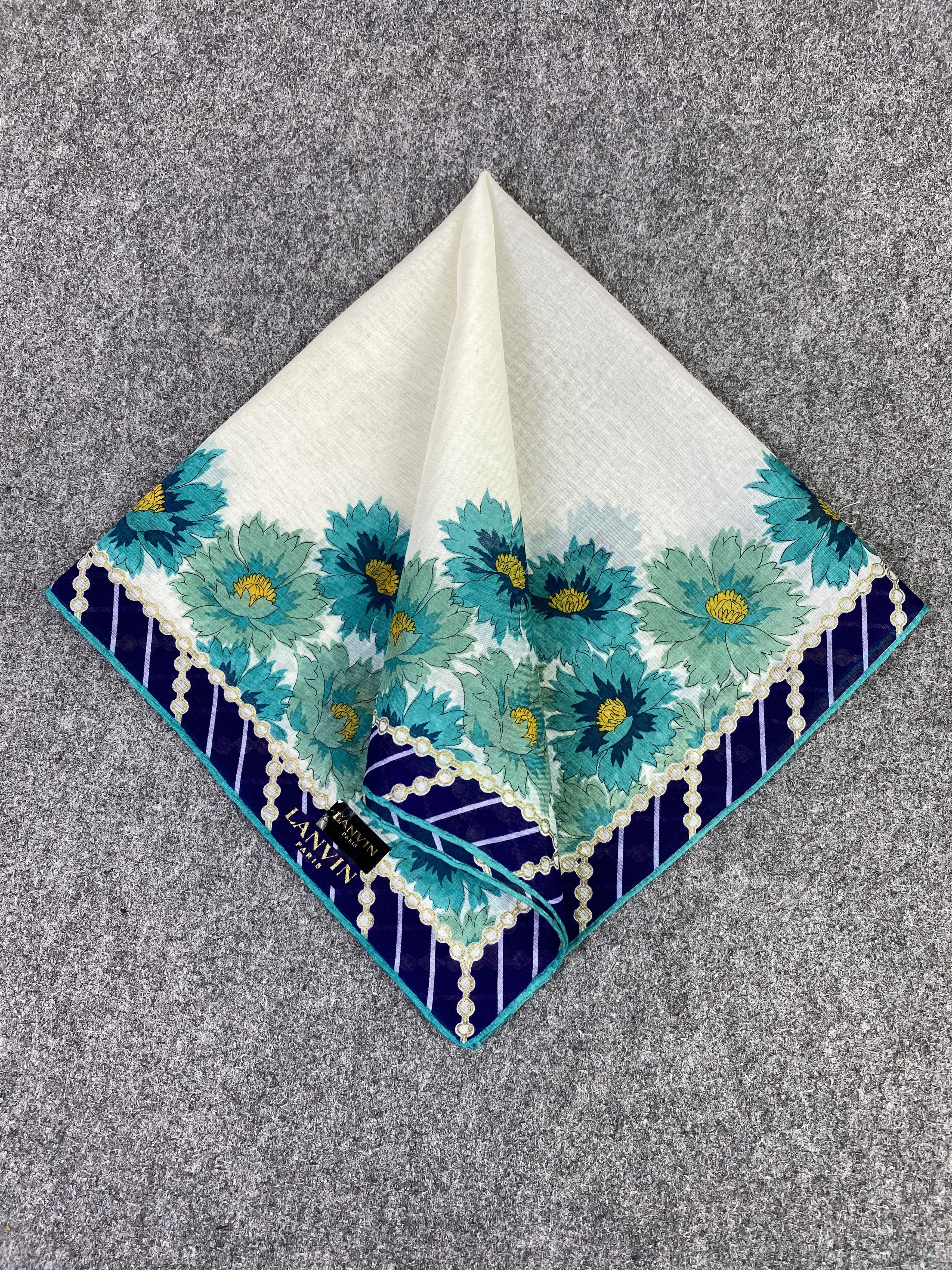 Lanvin Vintage Lanvin Handkerchief / Neckerchief KT0152 Size ONE SIZE - 3 Thumbnail