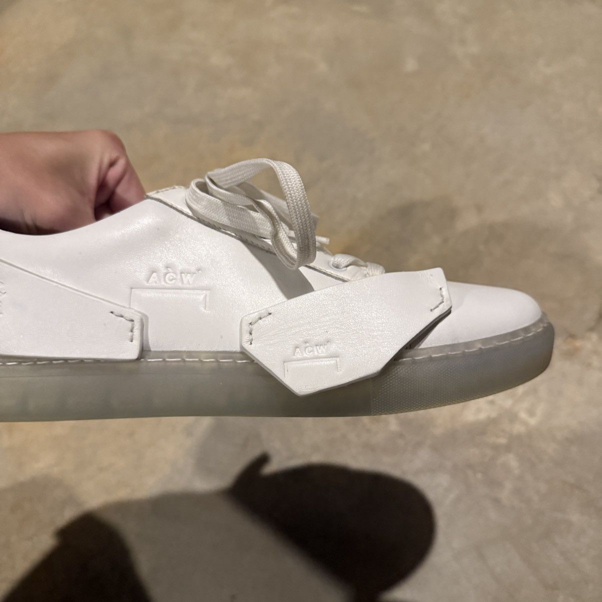 A-COLD-WALL* A-Cold-Wall* Shard Leather Shoes White Whittier US 9 Size US 9 / EU 42 - 9 Thumbnail