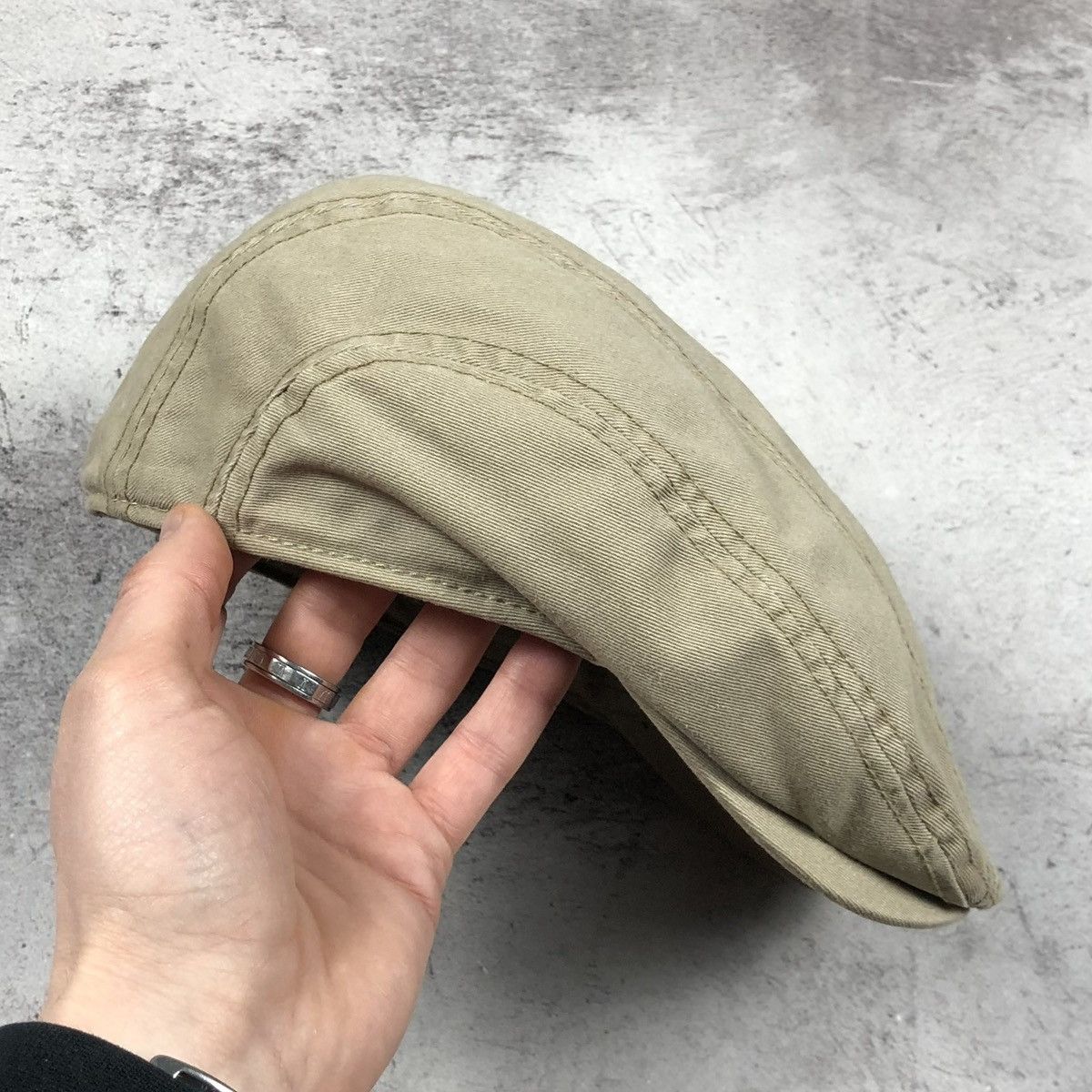 Dickies Dickies Vintage Flat Cap Newsboy Driver Hat Khaki Beige L/XL Size ONE SIZE - 4 Thumbnail