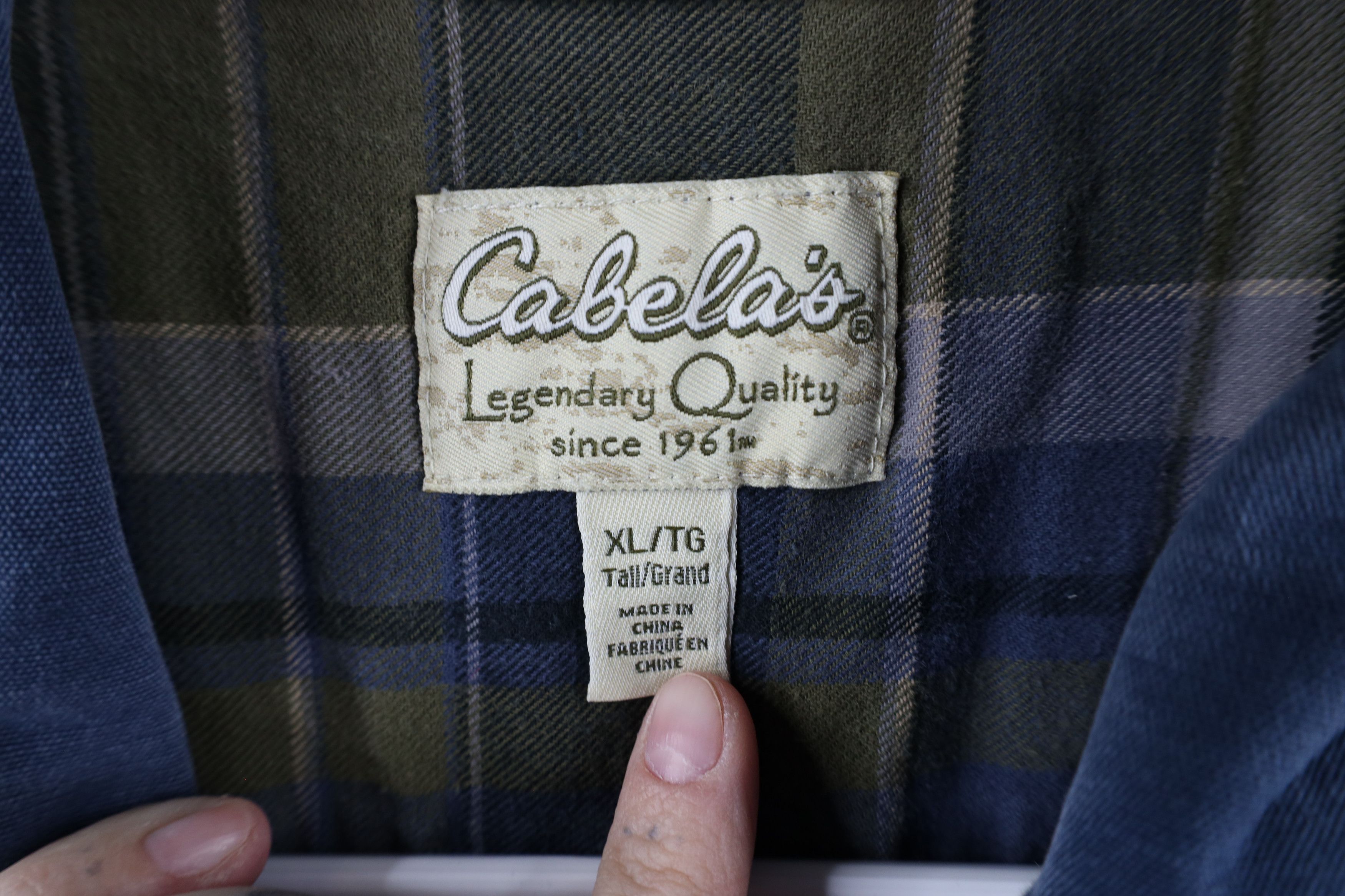 Cabelas × Vintage Vintage Cabelas Heavyweight Canvas Button Shirt Jacket Jac Size US XL / EU 56 / 4 - 8 Thumbnail