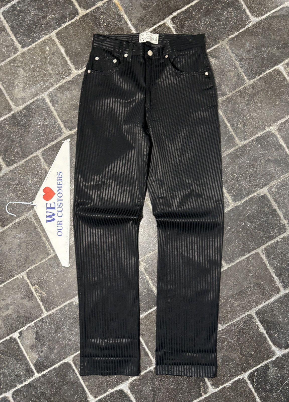 Vintage Made in England Vintage Striped Pants 1990s Apartment London Size 28" / US 6 / IT 42 - 1 Thumbnail