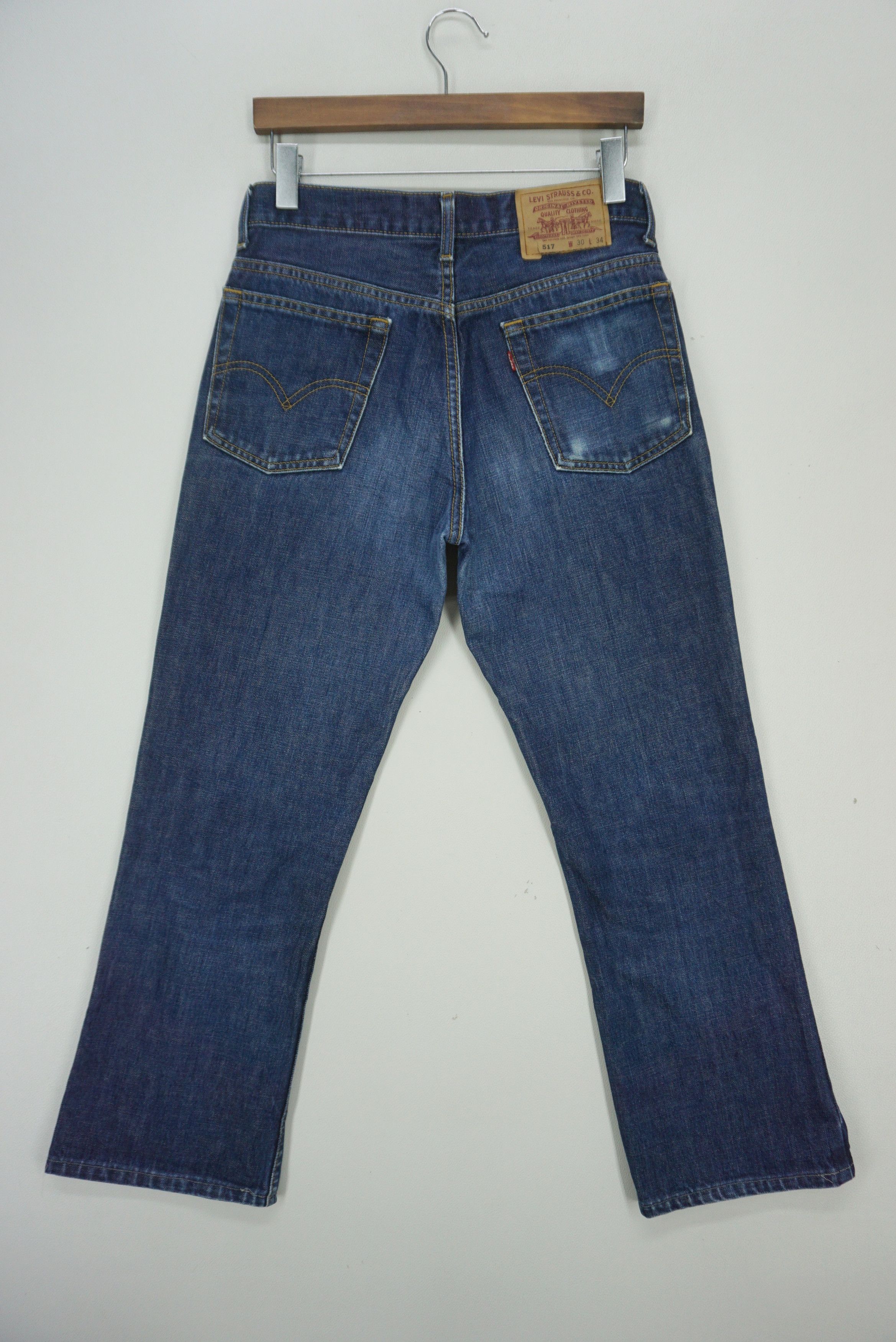 Levi's Vintage Levi's 517 Jeans Size W30xL27 Bootcut Cropped Denim Size US 30 / EU 46 - 2 Thumbnail