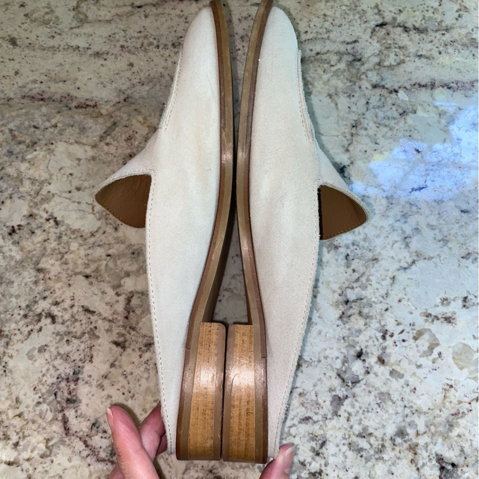 Everlane Everlane $179 Modern Loafer Mule Ivory Suede Women 9.5 Italy Size US 9.5 / IT 39.5 - 5 Thumbnail