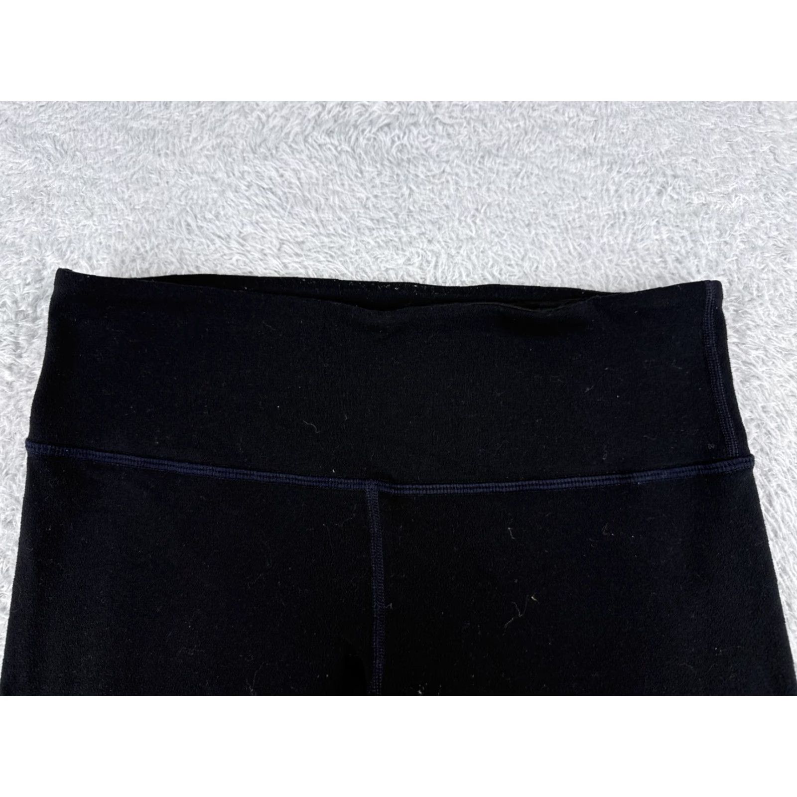 Lululemon Lululemon Wunder Under Crop 21" Black Women 6 Pant YogaLuon Stretch Athletic Slim Straight Cropped Inseam 21" Size 28" / US 6 / IT 42 - 4 Thumbnail
