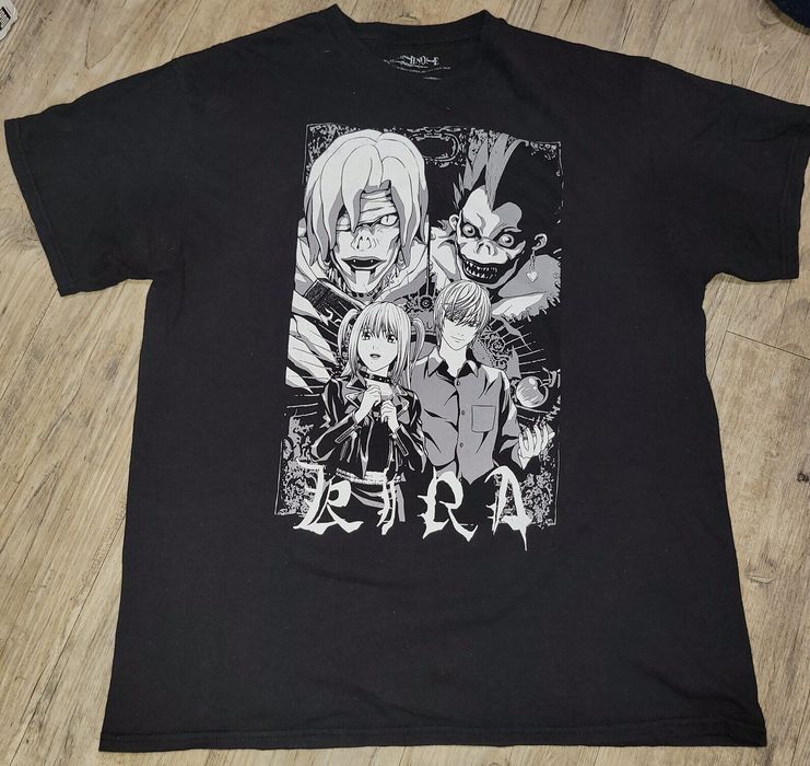 Fruit Of The Loom DEATH NOTE WHITE/BLACK SHIRT LIGHT YAGAMI RYUK ...