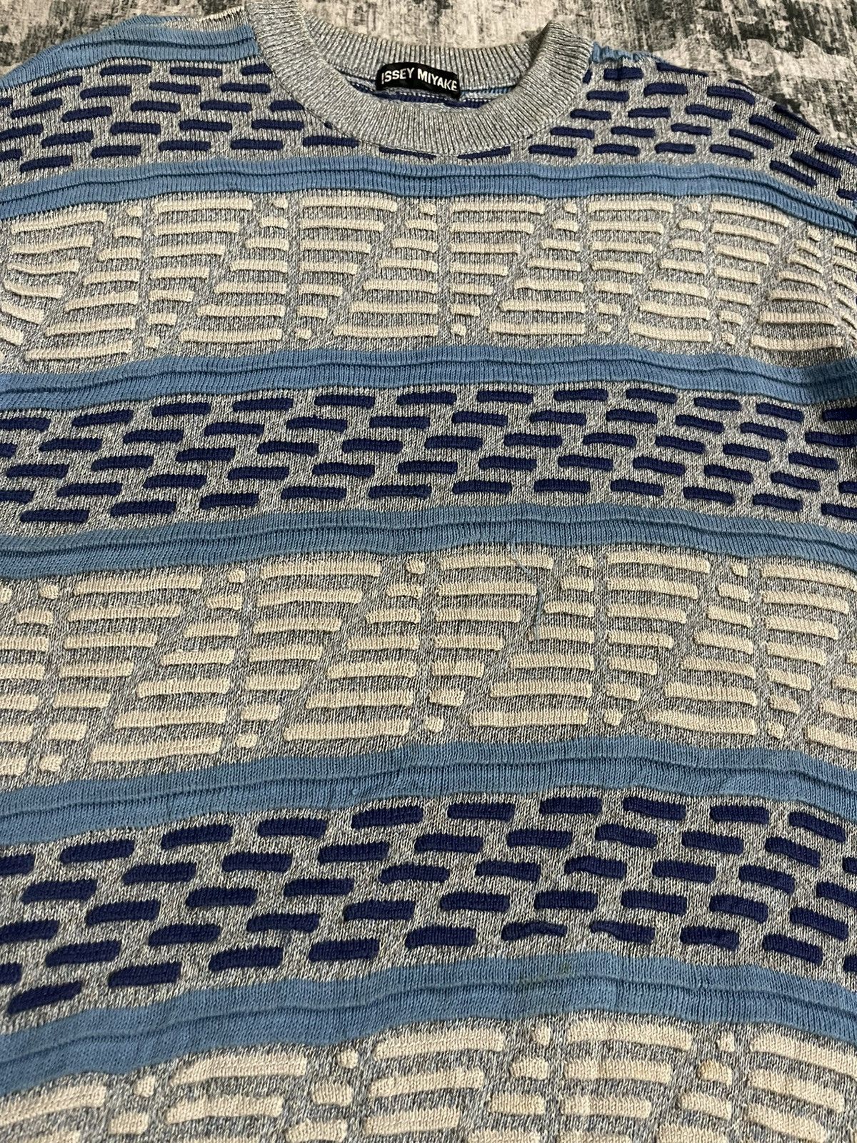 Issey Miyake Issey Miyake Short Sleeve Knit Size US L / EU 52-54 / 3 - 9 Thumbnail