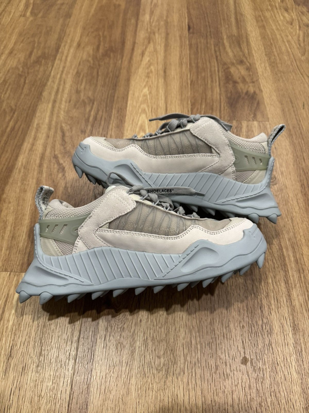 Off-White Off-White Odsy-1000 Beige Grey Size US 9 / IT 39 - 4 Thumbnail