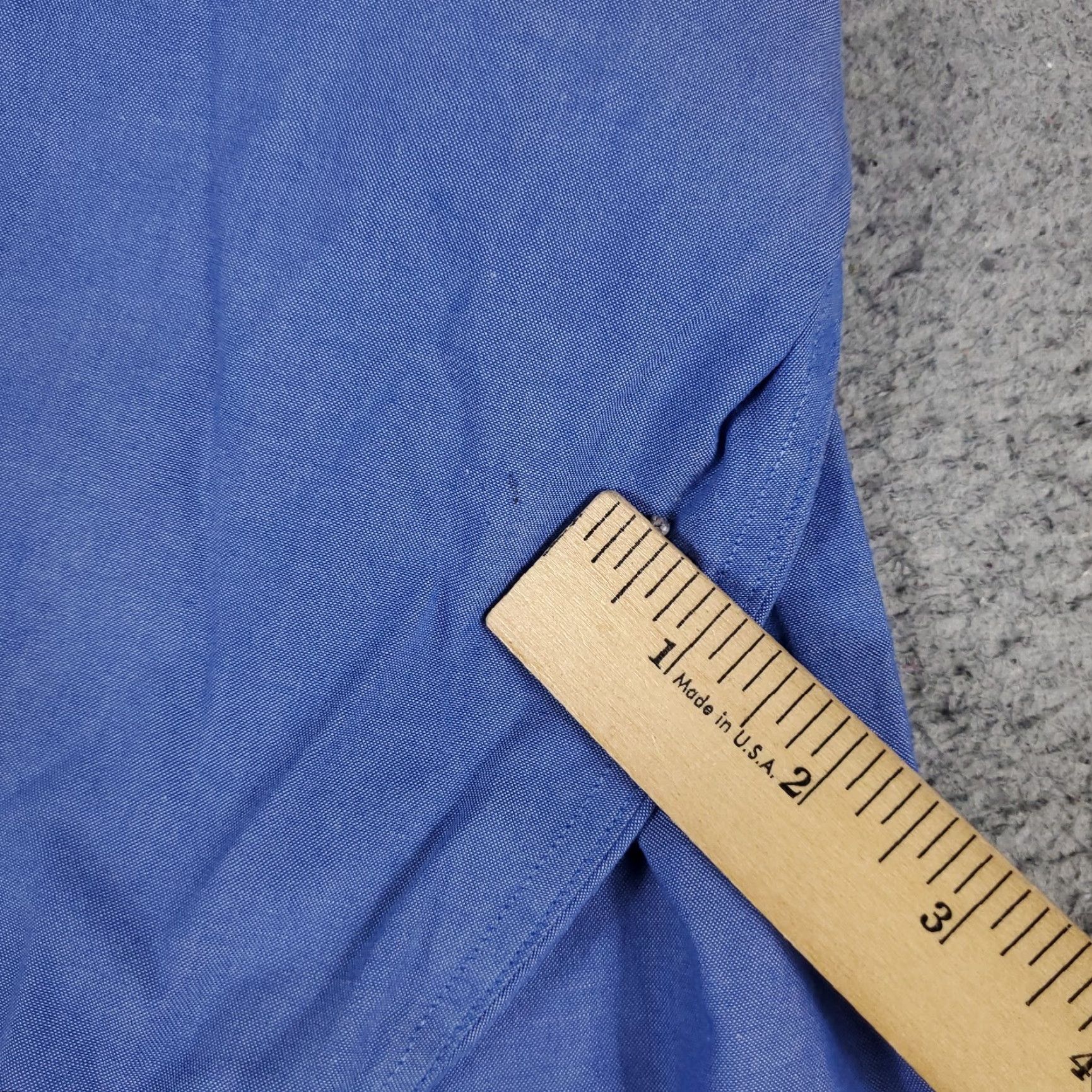 Brooks Brothers Brooks Brothers Shirt Mens 18 Blue Dress Button Up Long Sleeve Regular Non-Iron Pockets 100% Cotton Solid Collar Point Vintage No Size 48R - 3 Thumbnail