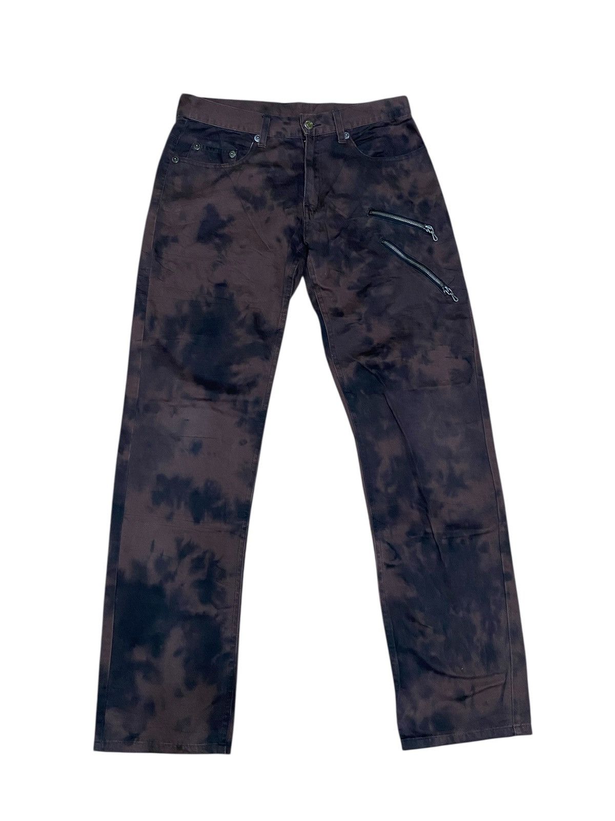 Japanese Brand Acid wash punk design Japanese brand very rare Size US 30 / EU 46 - 1 Thumbnail