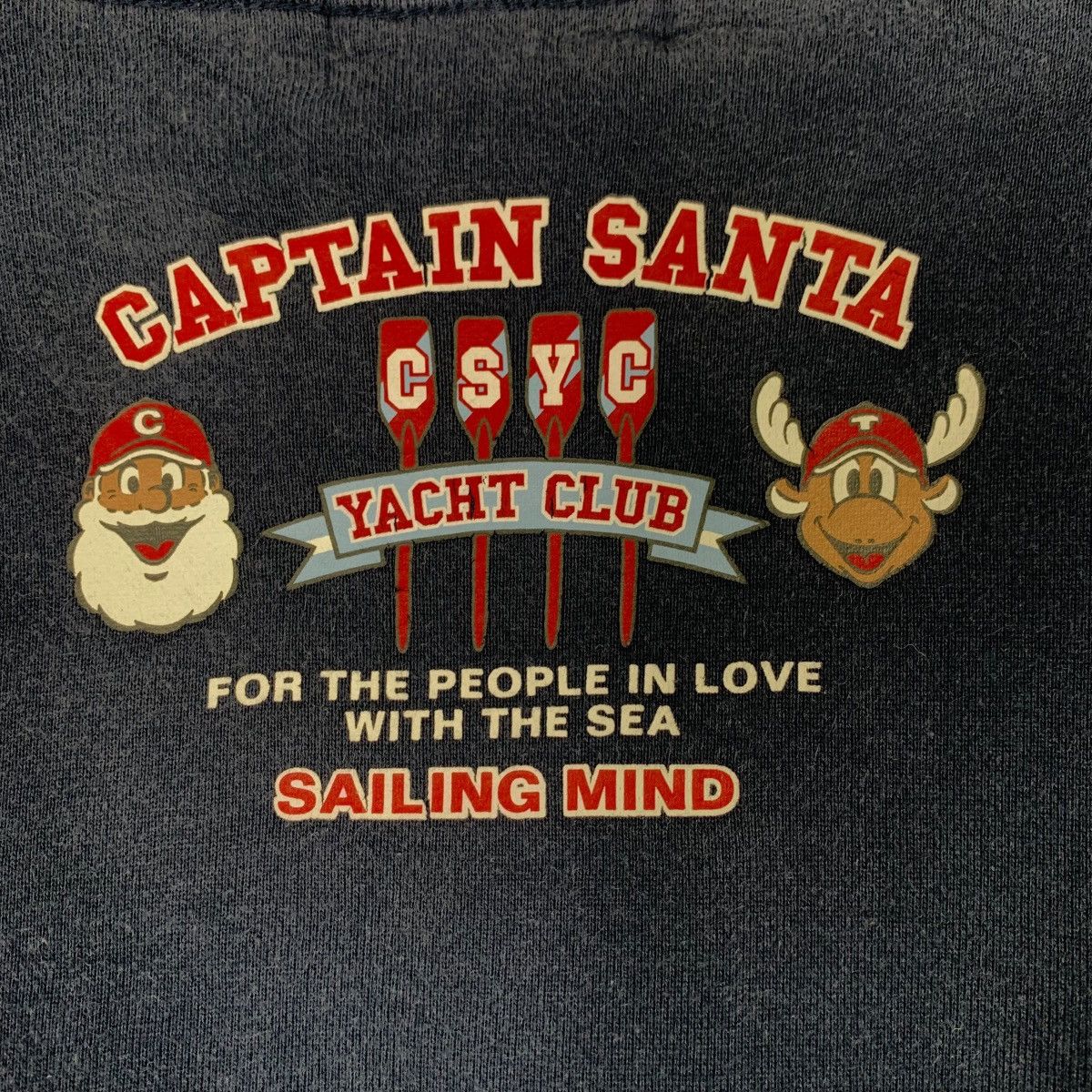 Japanese Brand CAPTAIN SANTA Big Logo Graphic Sweatshirt #0662-C31 Size US M / EU 48-50 / 2 - 11 Thumbnail