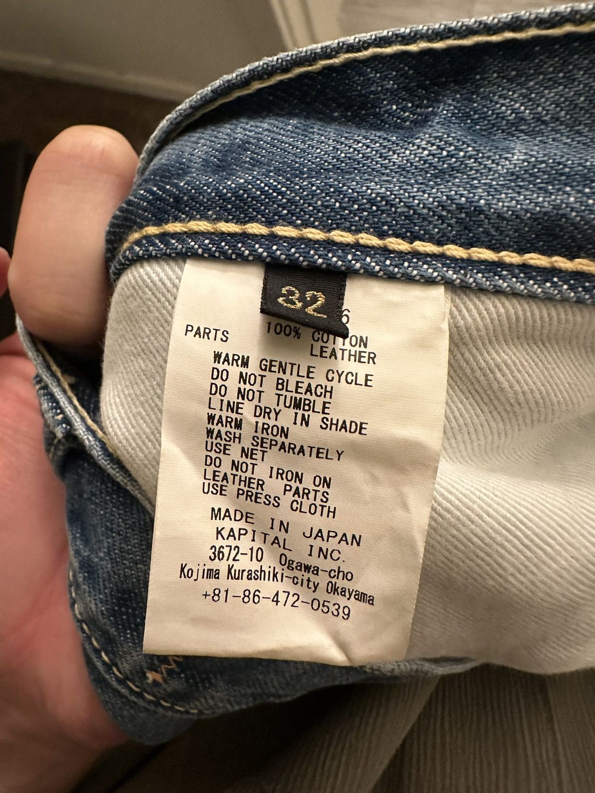 Kapital KAPITAL Monkey CISCO Distressed Denim Jeans Sashiko Size US 32 / EU 48 - 5 Thumbnail