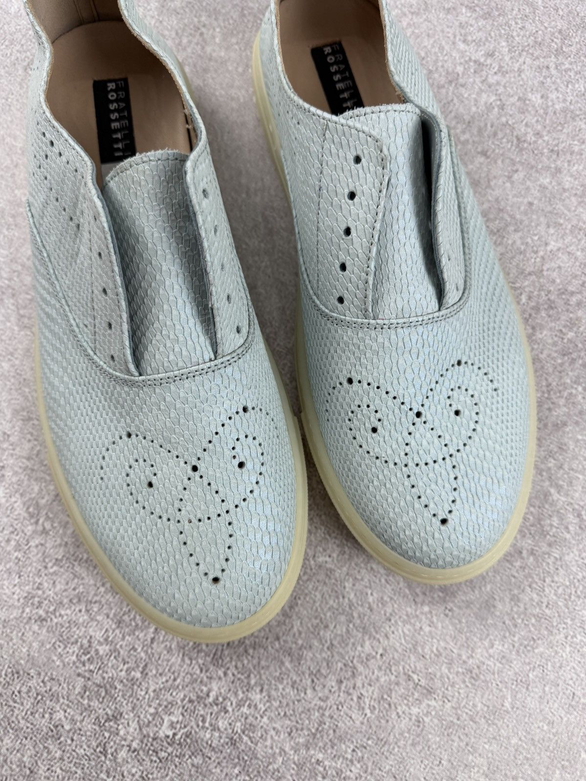 Fratelli Rossetti Frattelli Rossetti One Women’s Light Blue Leather Slip On Size US 9 / IT 39 - 3 Thumbnail