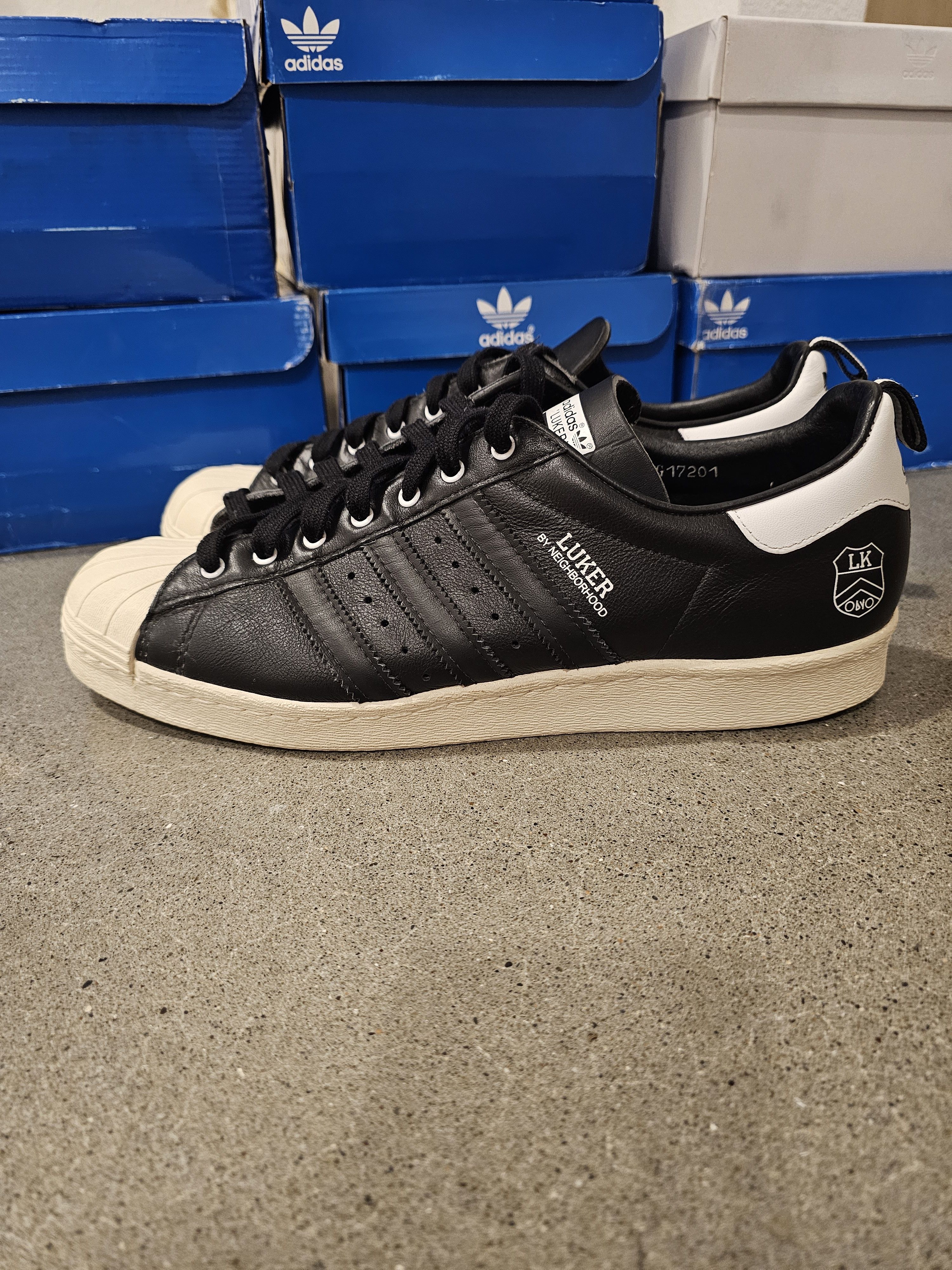 Adidas × Neighborhood Luker by Neighborhood Adidas Superstars Size US 11.5 / EU 44-45 - 5 Thumbnail