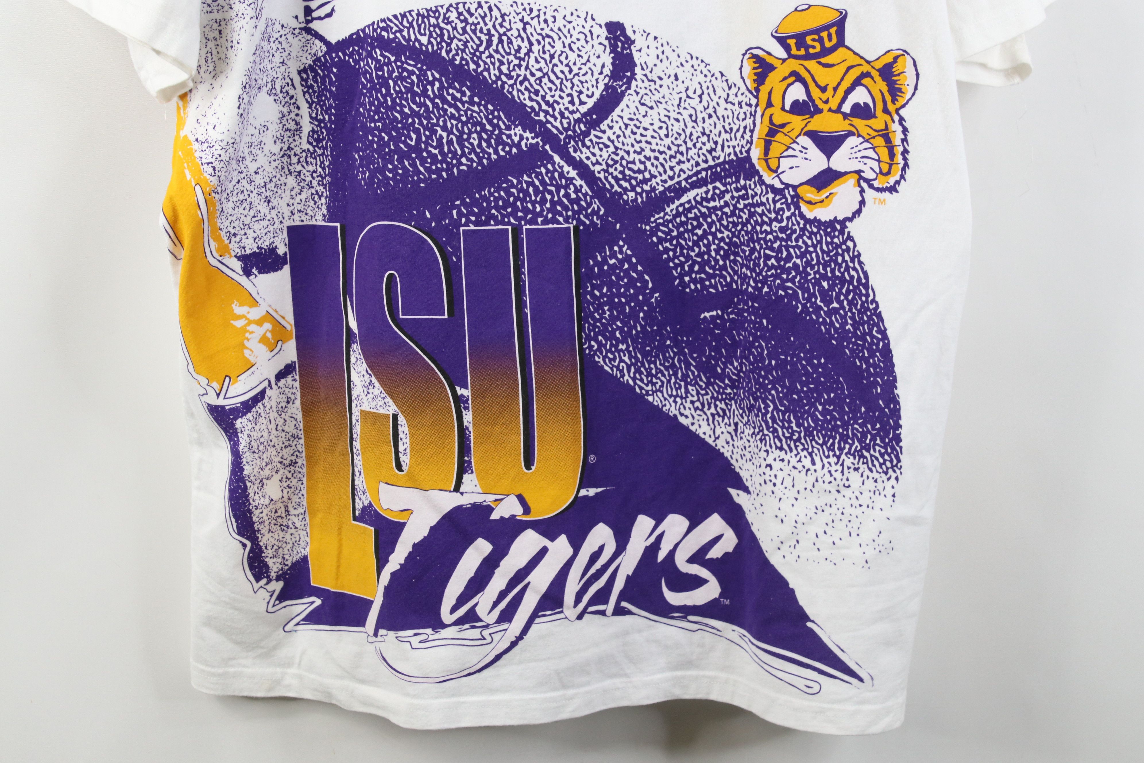 Nike Y2K Nike Print Louisiana State University LSU Tigers T-Shirt Size US XXL / EU 58 / 5 - 3 Thumbnail