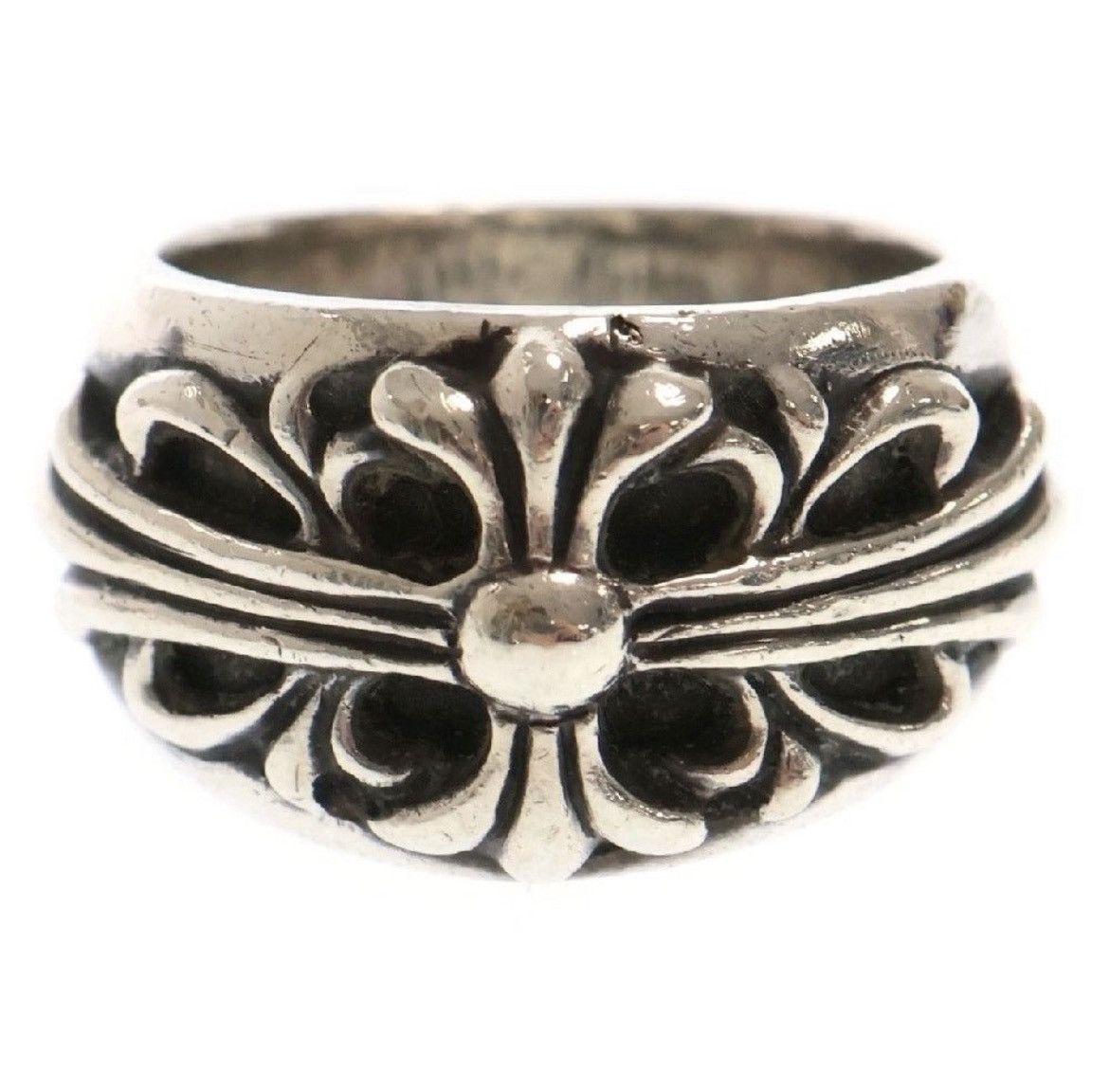 Chrome Hearts Chrome Hearts Floral Cloth Ring Silver BCA346 Size ONE SIZE - 1 Thumbnail