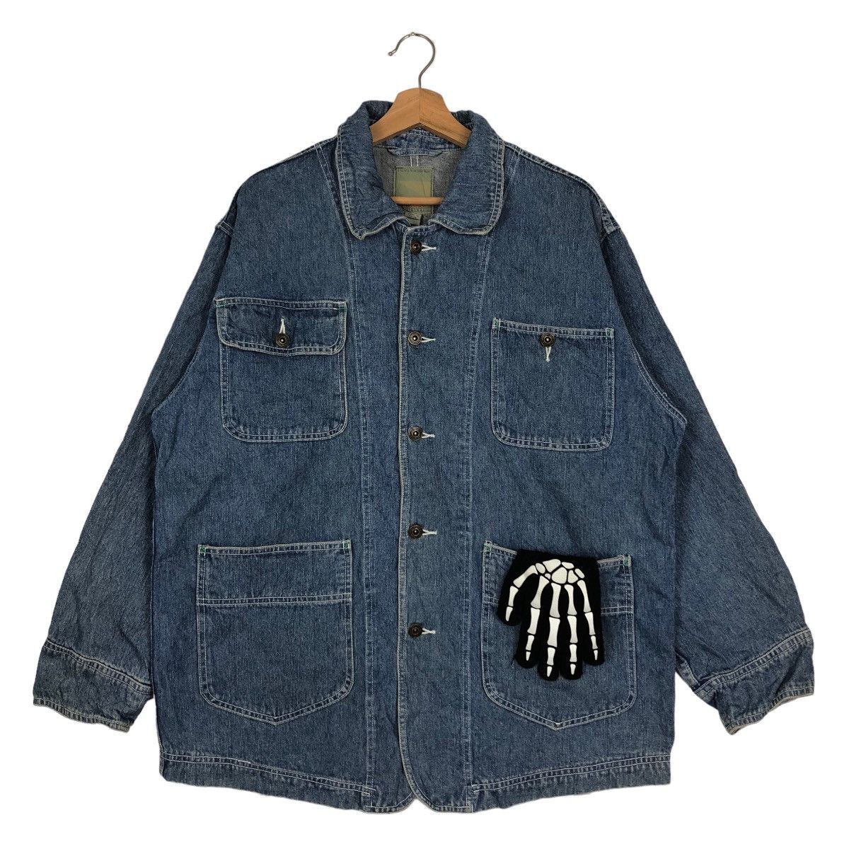 Japanese Brand 🔥Hikory Chore Jacket Denim Work Uniqlo Japan Issey Miyake Size US M / EU 48-50 / 2 - 2 Thumbnail