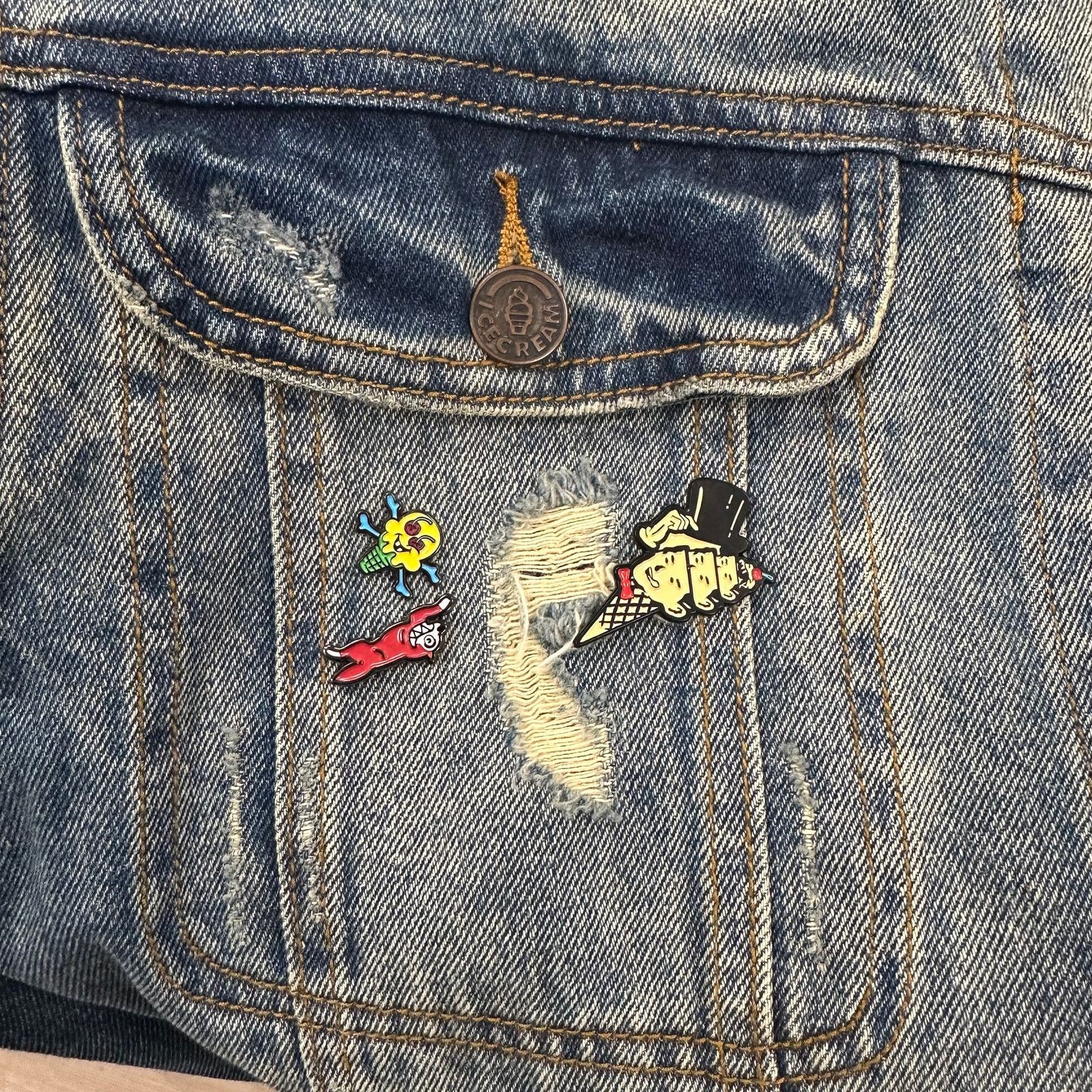 Icecream SS22 Icecream Mamba Denim Jacket Blue Wash sizer XL B23 Size US XL / EU 56 / 4 - 5 Thumbnail