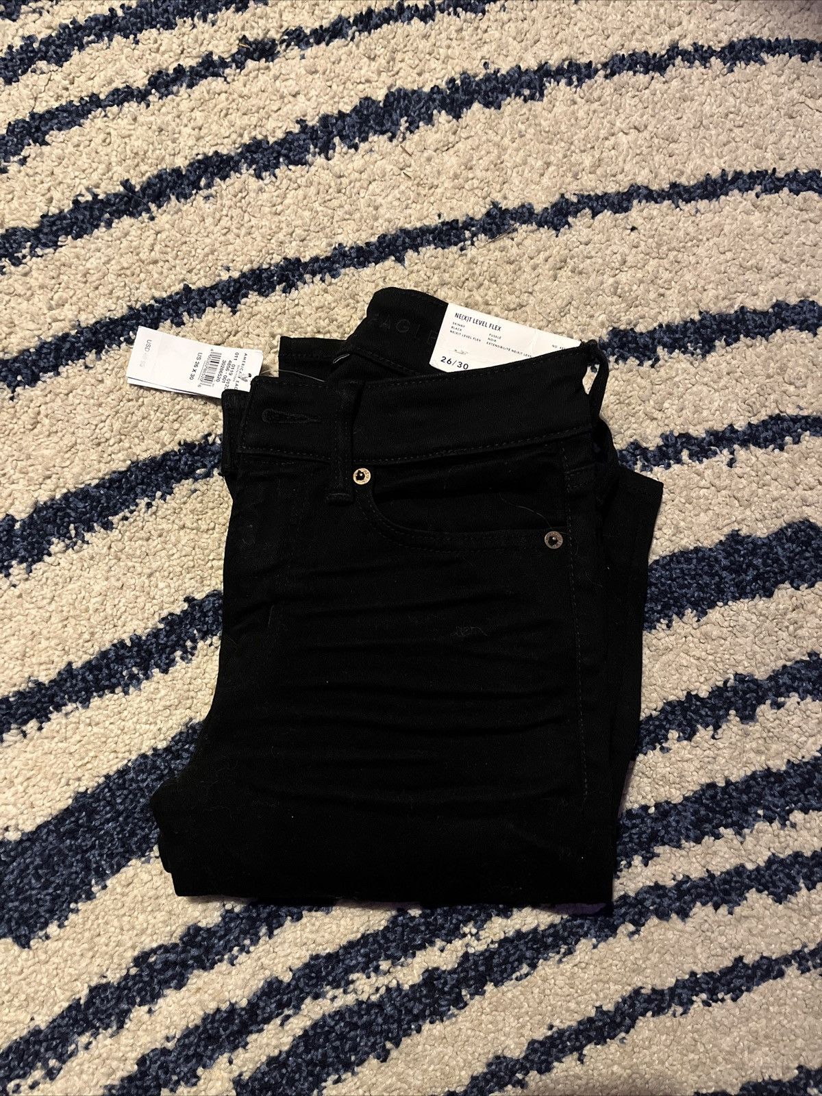American Eagle Outfitters *New* American Eagle 26x30 Black Skinny Jeans Size US 26 / EU 42 - 2 Thumbnail