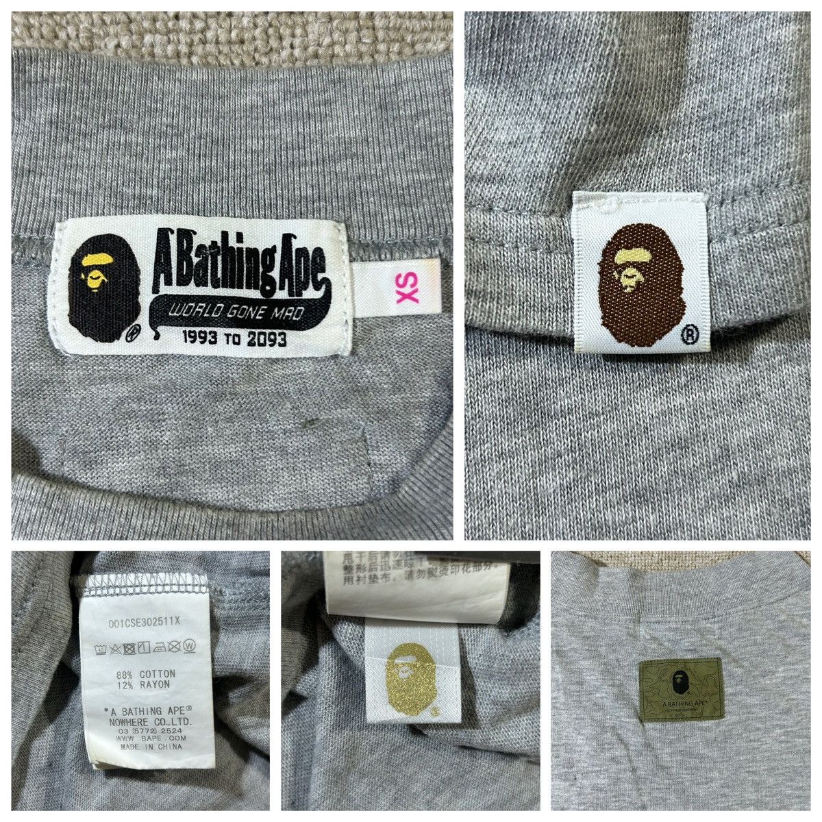 Bape Bape Cropped Tee Size XS / US 0-2 / IT 36-38 - 4 Thumbnail