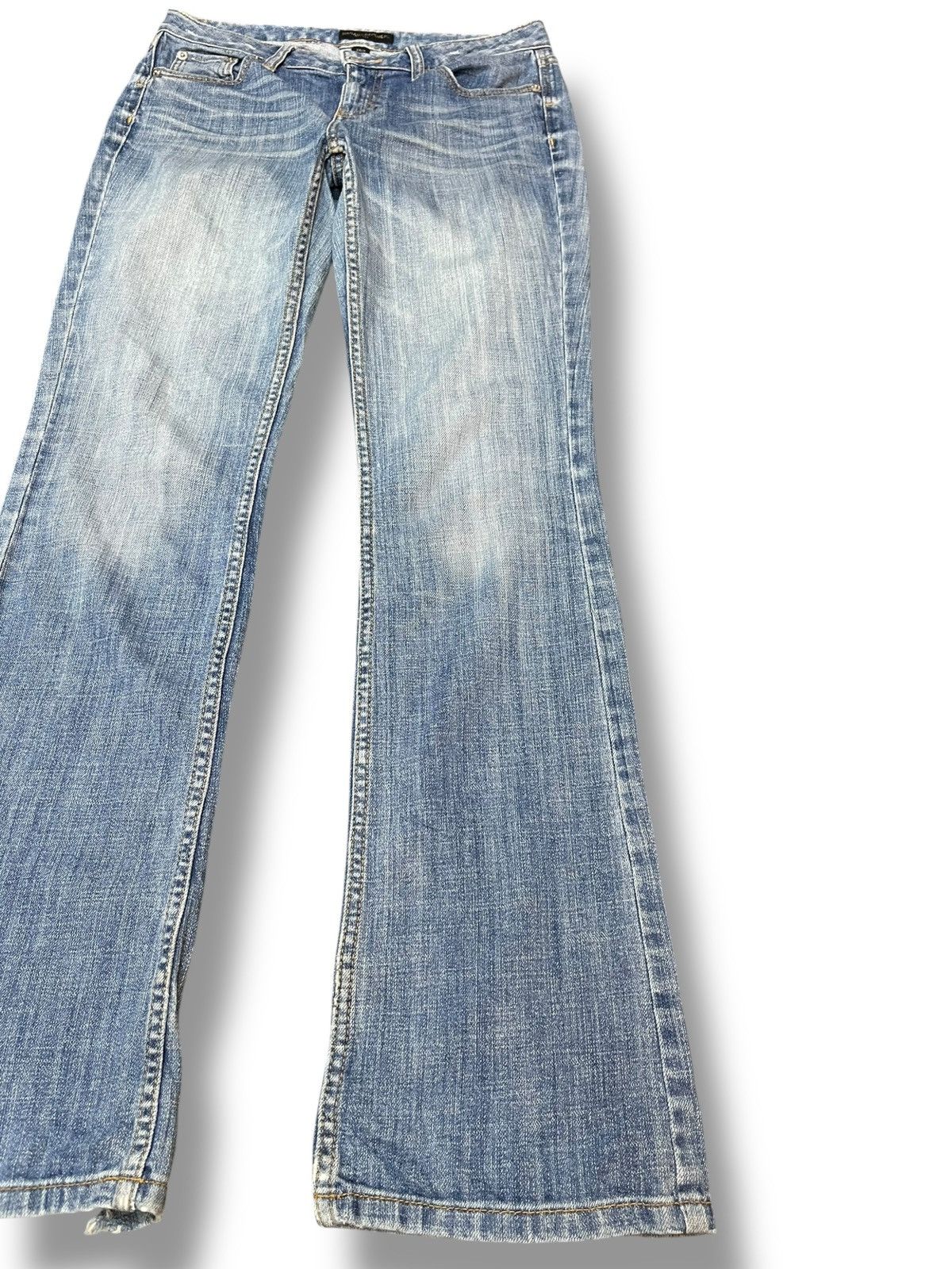 If Six Was Nine Vintage Banana Republic Flare Distressed Denim Size US 29 - 4 Thumbnail