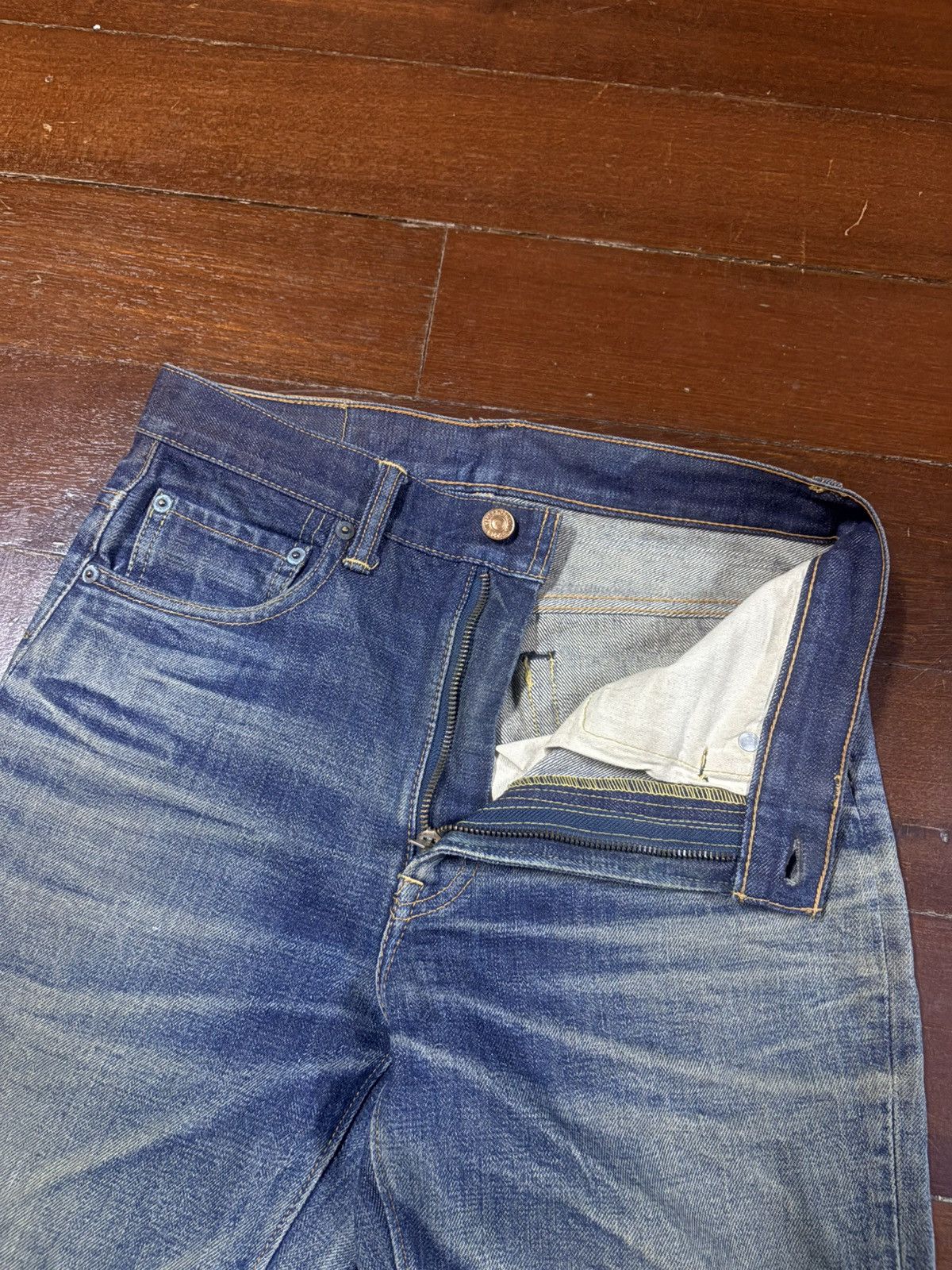 Warehouse Rare vintage Warehouse 107 nice feded rework distressed Size US 29 - 17 Thumbnail
