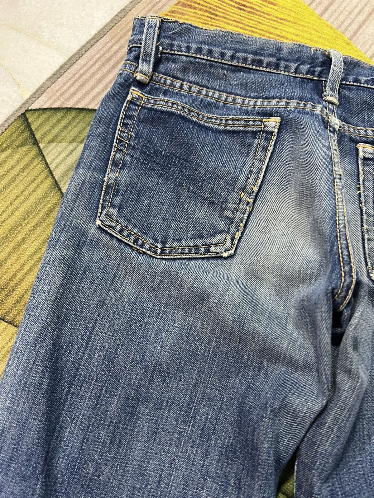 Vintage 70’s Bison Genuine Western Mudwash Bootcut Zip Talon Jean Size US 29 - 13 Thumbnail