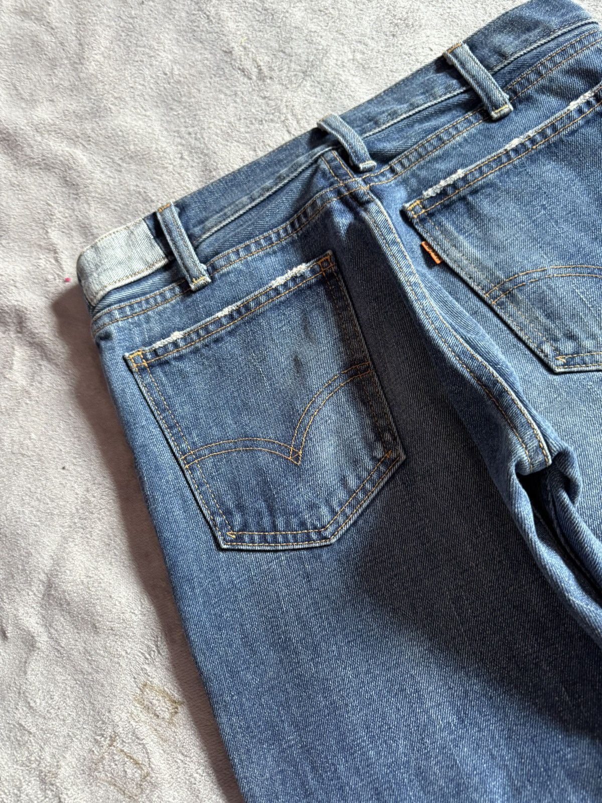 Levi's × TAION × Vintage Vintage LEVIS Big E 646 Flared Bootcut Talon Zipper Jeans Size US 30 / EU 46 - 15 Thumbnail