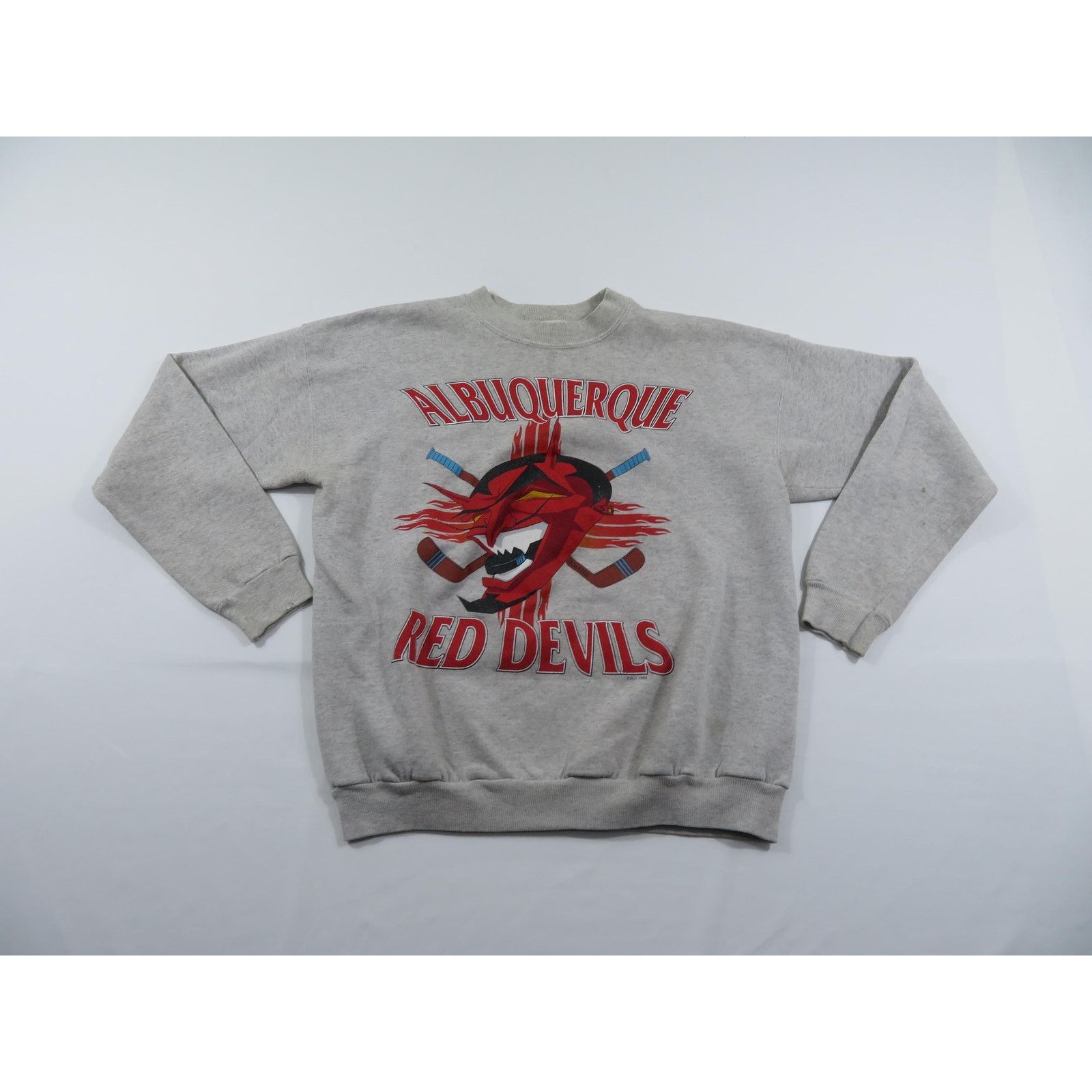 Hanes Albuquerque Red Devils Hockey Sweatshirt Gray Sz L 1990s Size US L / EU 52-54 / 3 - 1 Thumbnail