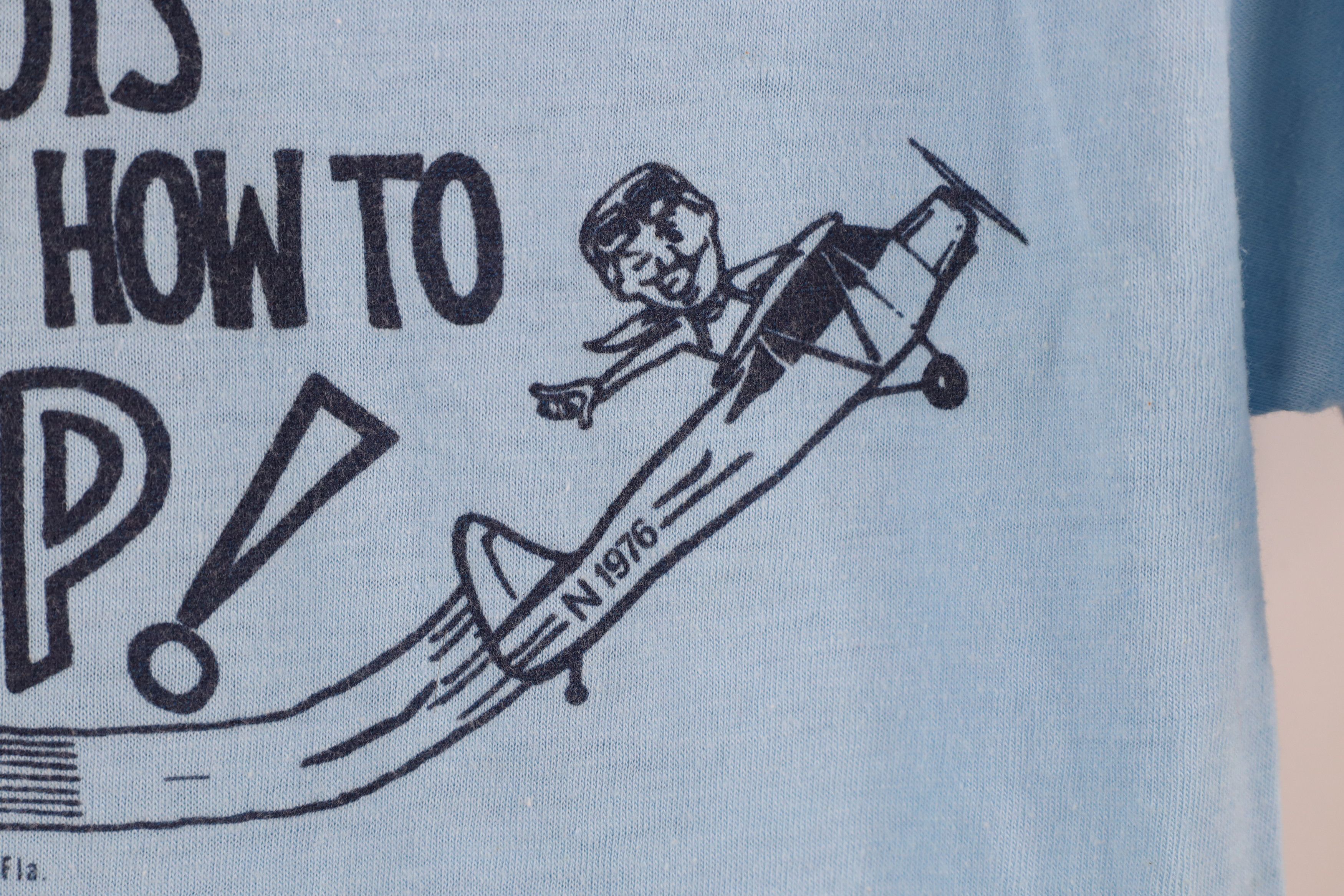 Vintage Vintage 70s Really Know How To Keep It Up T-Shirt Blue USA Size US M / EU 48-50 / 2 - 6 Thumbnail