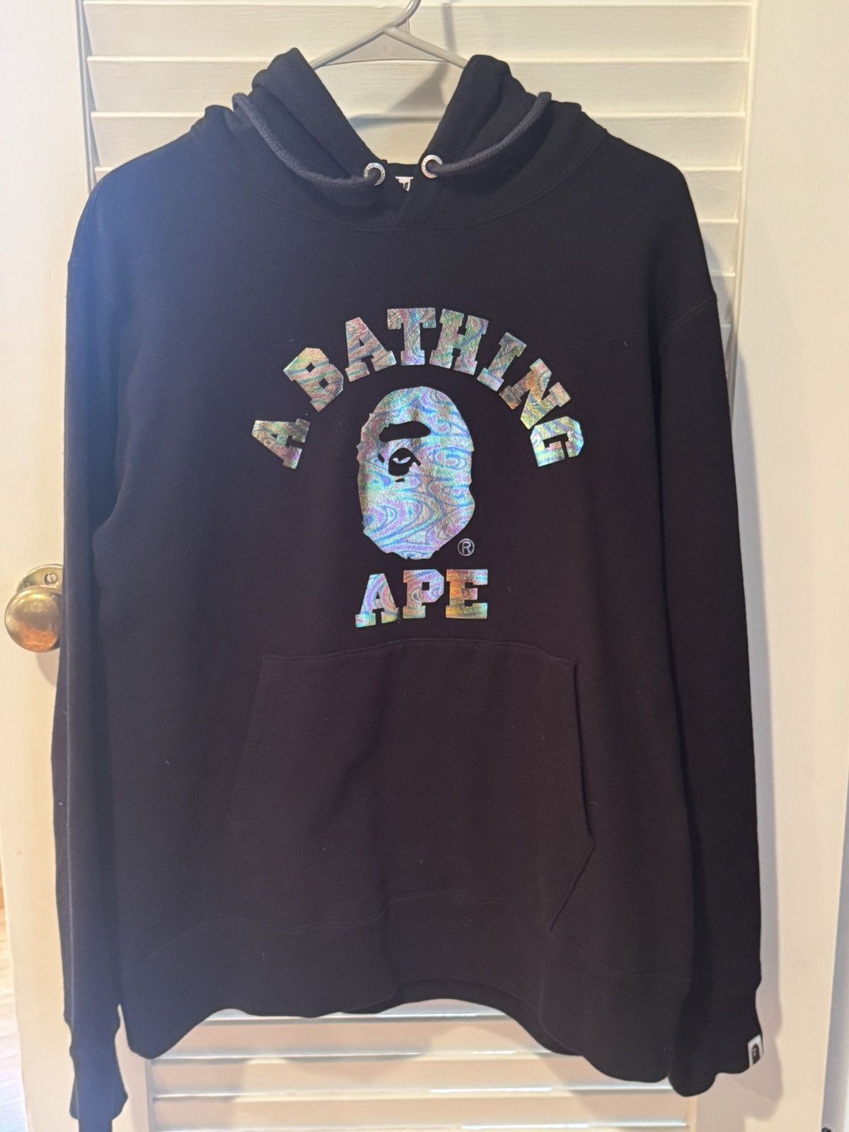 Bape Bape Aurora College Pullover Hoodie Black Size US L / EU 52-54 / 3 - 1 Thumbnail