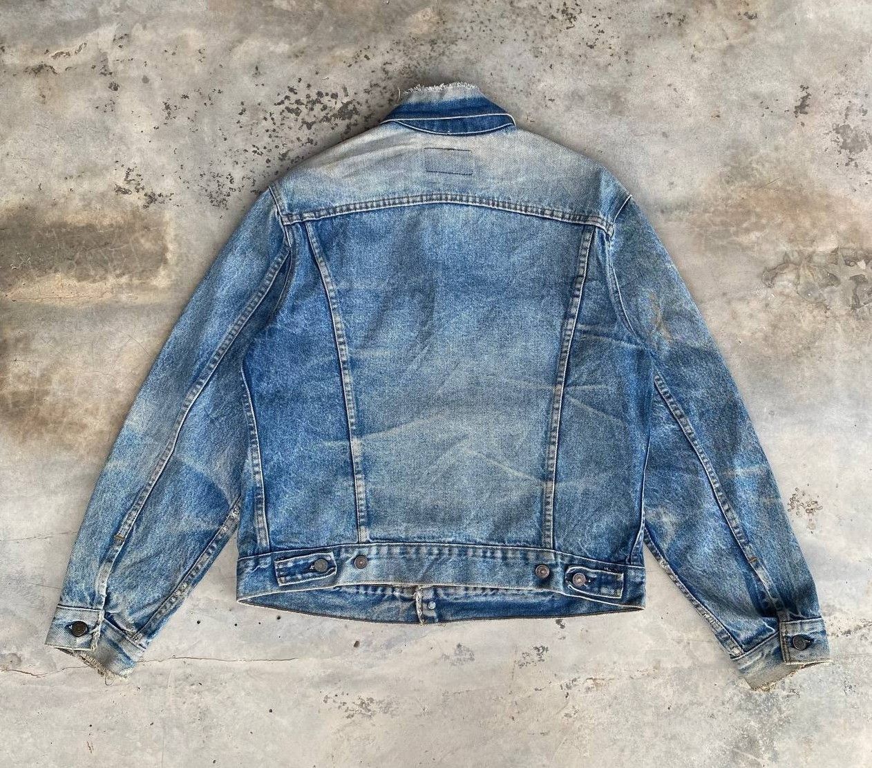 Levi's A BEAUTY PIECES LEVIS VINTAGE CRAZY FADED DISTRESSED DENIM Size US M / EU 48-50 / 2 - 2 Thumbnail