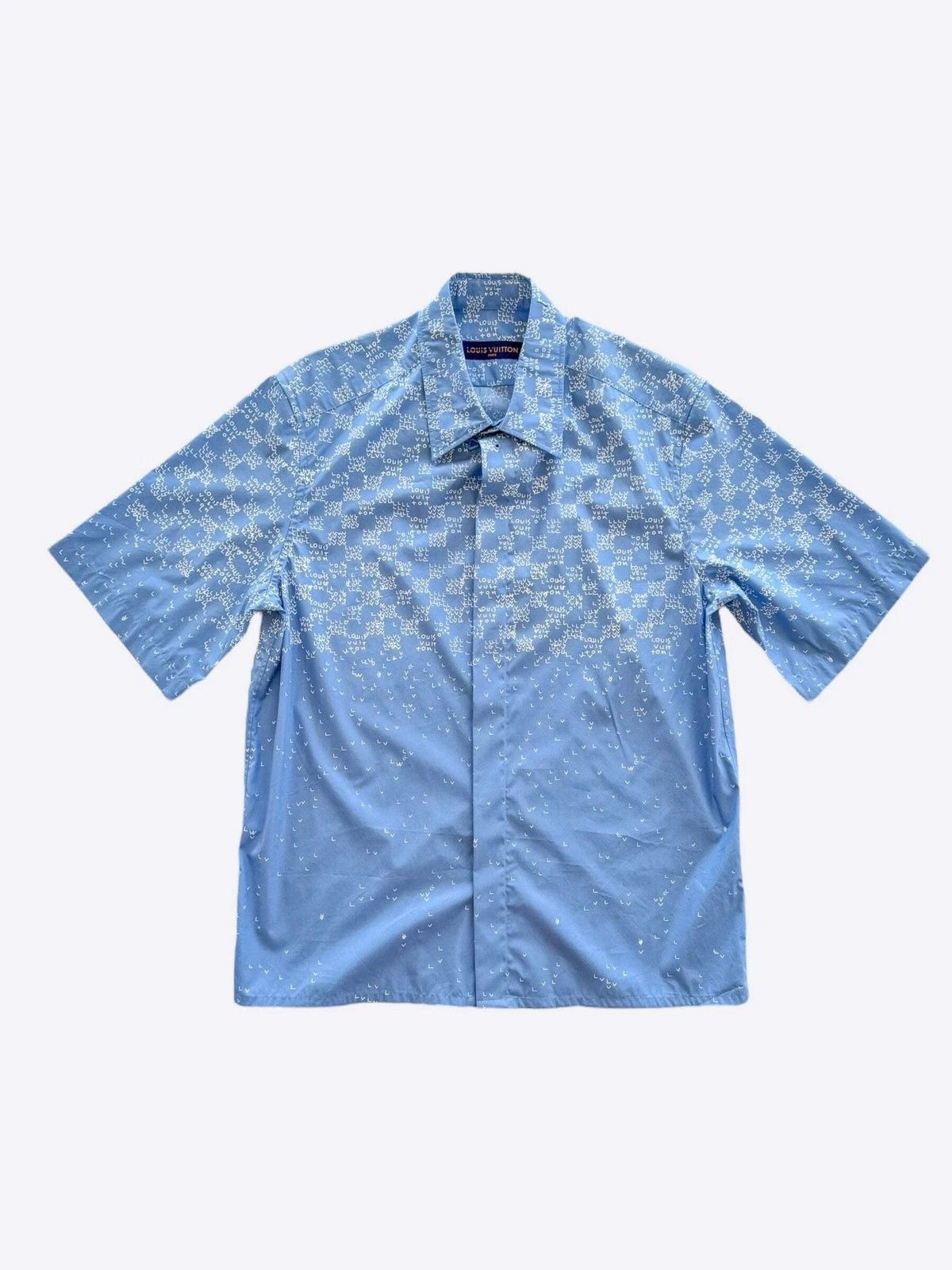 Louis Vuitton Louis Vuitton Blue LV Spread Damier Button Up Shirt Size US S / EU 44-46 / 1 - 1 Thumbnail