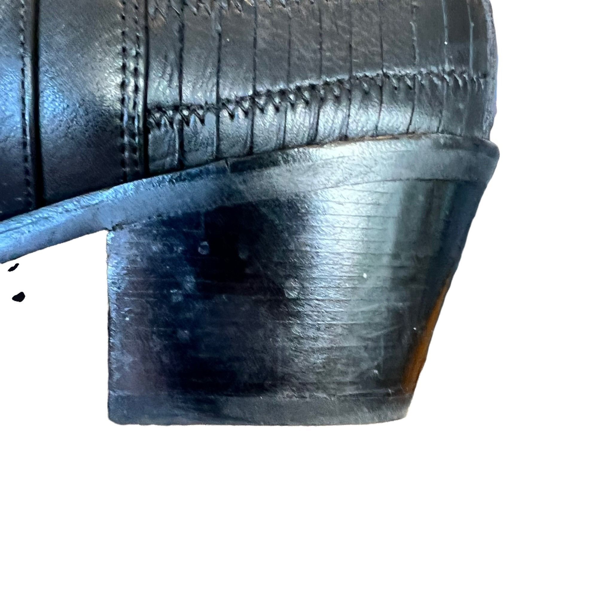Other Via Spiga Soft Leather Black Ankle Block Chunky Heel Boots 1 Size US 10 / IT 40 - 11 Thumbnail