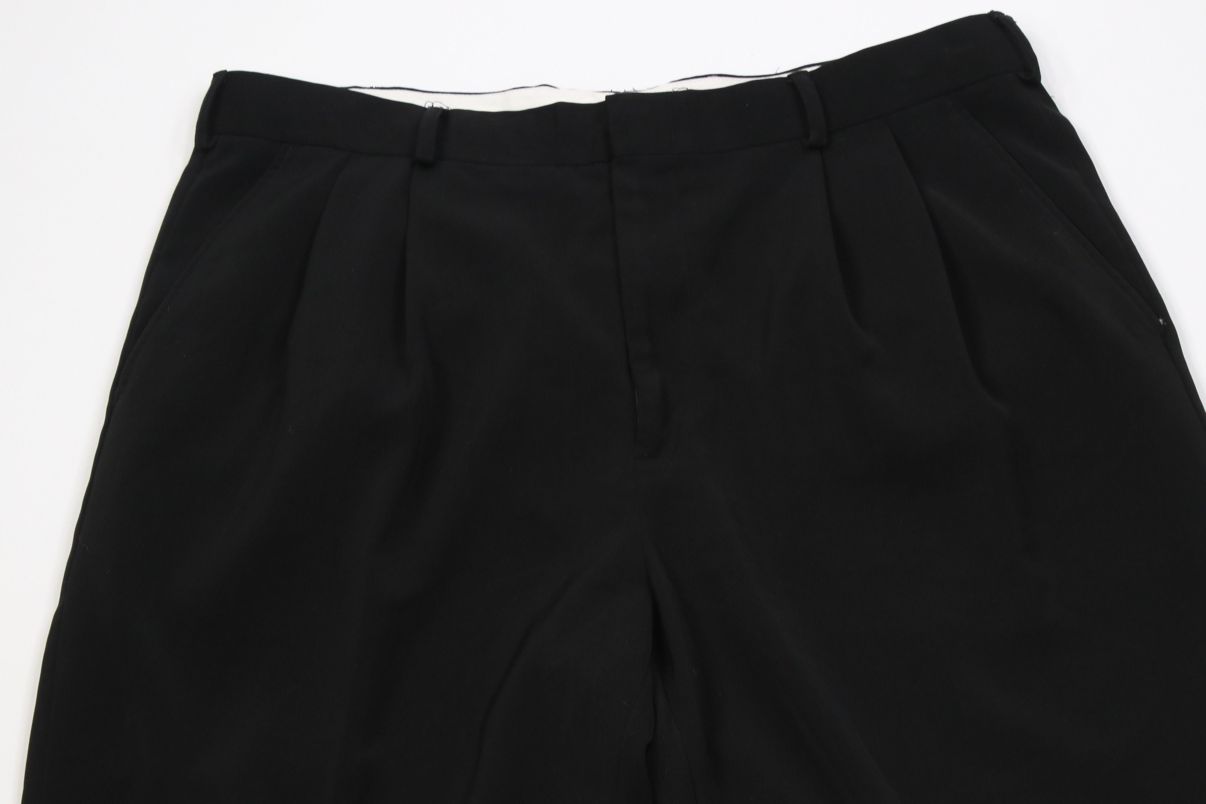 Vintage Vintage 90s Streetwear Microfiber Wide Leg Chino Pants Black Size US 38 / EU 54 - 2 Thumbnail