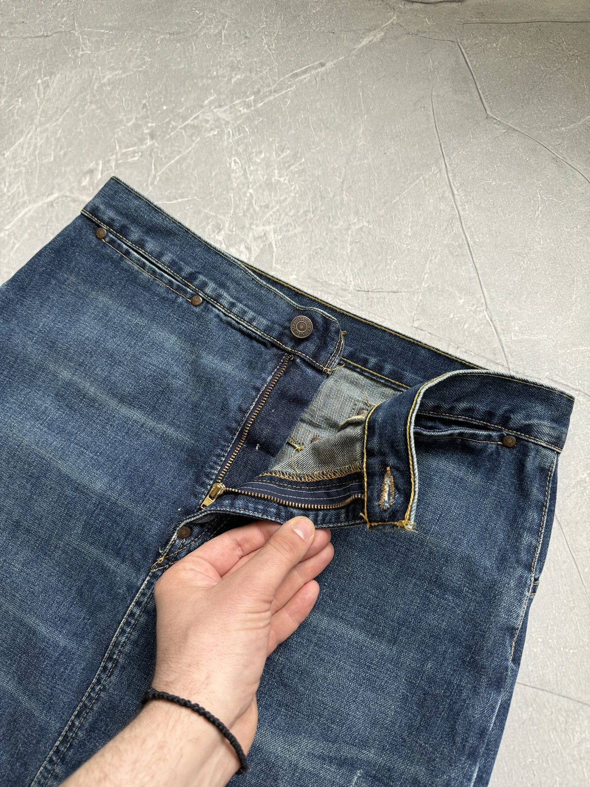 Levi's Vintage Clothing Vintage Levis Back Buckle Denim Midi Skirt Size 30" / US 8 / IT 44 - 15 Thumbnail