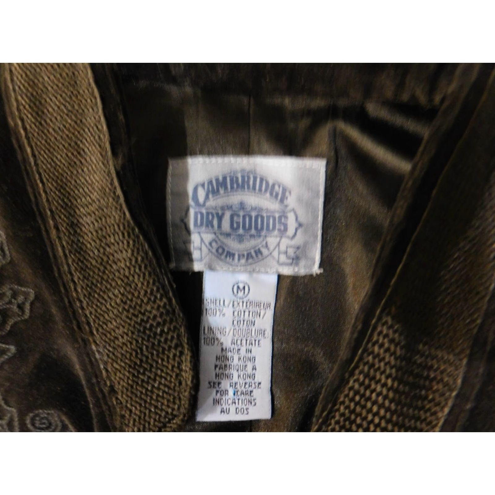 Vintage Cambridge Dry Goods Vest Womens M Brown Geometric Quilted Lined Zip Size M / US 6-8 / IT 42-44 - 5 Thumbnail