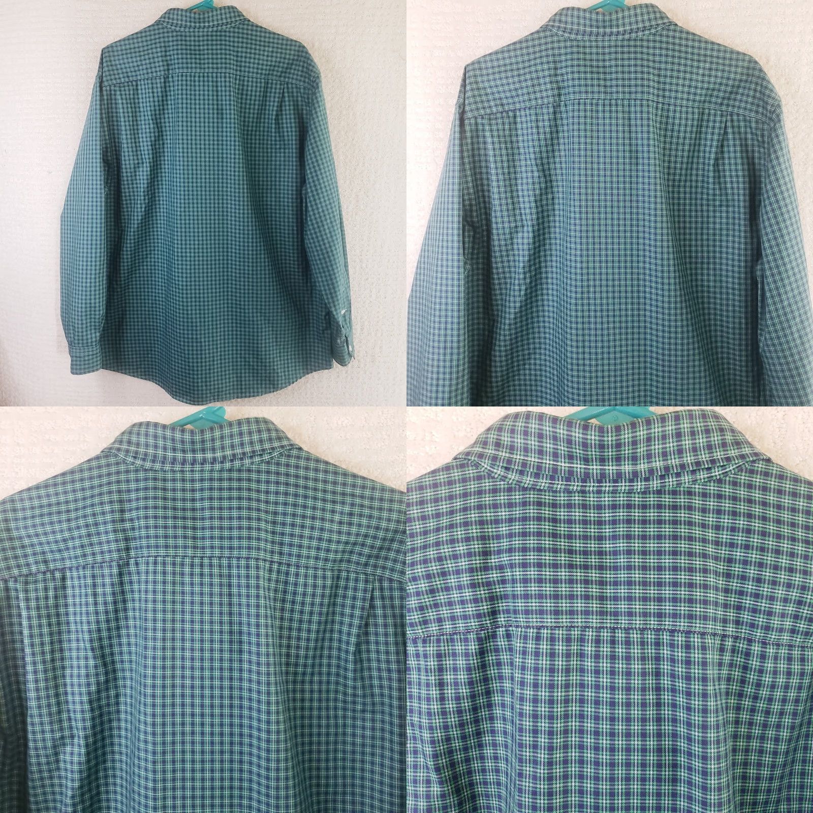 Undercover Over Under Button-Down Shirt XL Multicolor Plaid Non-Iron Embroidered Dog Logo Long Sleeve Button-Up Shirt Mens Size US XL / EU 56 / 4 - 8 Thumbnail