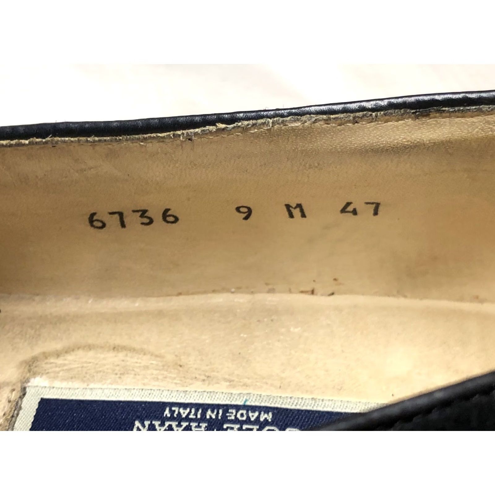 Cole Haan Bragano x Cole Haan Black Italian Leather Loafers 9 M Dress Leather Oxford Tassels Men Size US 9 / EU 42 - 6 Thumbnail