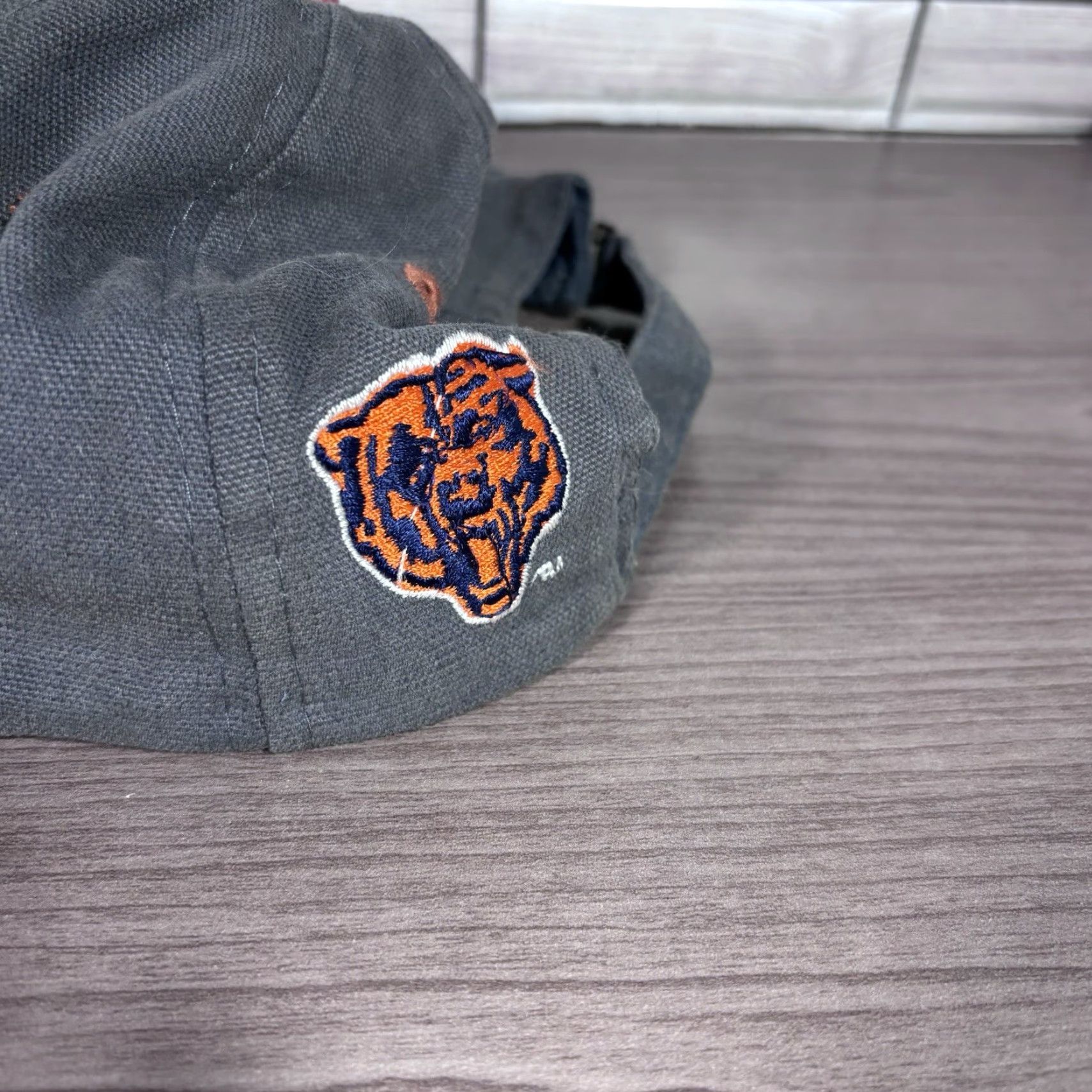 Vintage VINTAGE Chicago Bears Snapback Hat Navy Eastport Baseball Cap Unisex Adults Adjustable Cotton NFL Football 90s City Sports Size ONE SIZE - 4 Thumbnail
