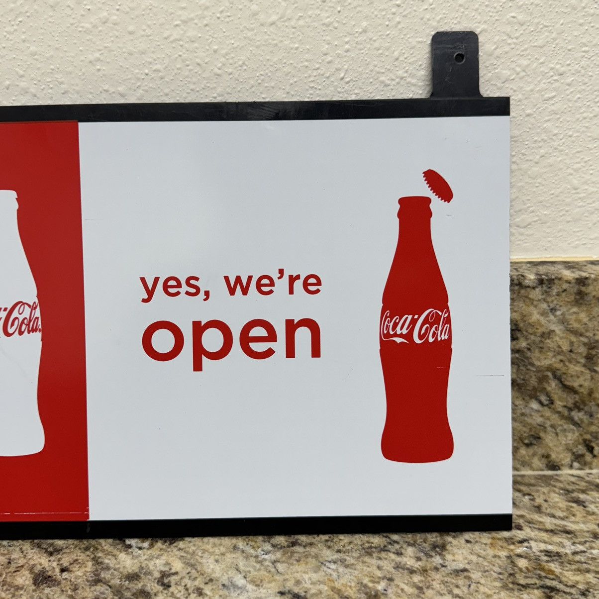 Other × Vintage 2011 Coca-Cola Company - Open/Close & Thanks Sign 8x14” Size ONE SIZE - 6 Thumbnail