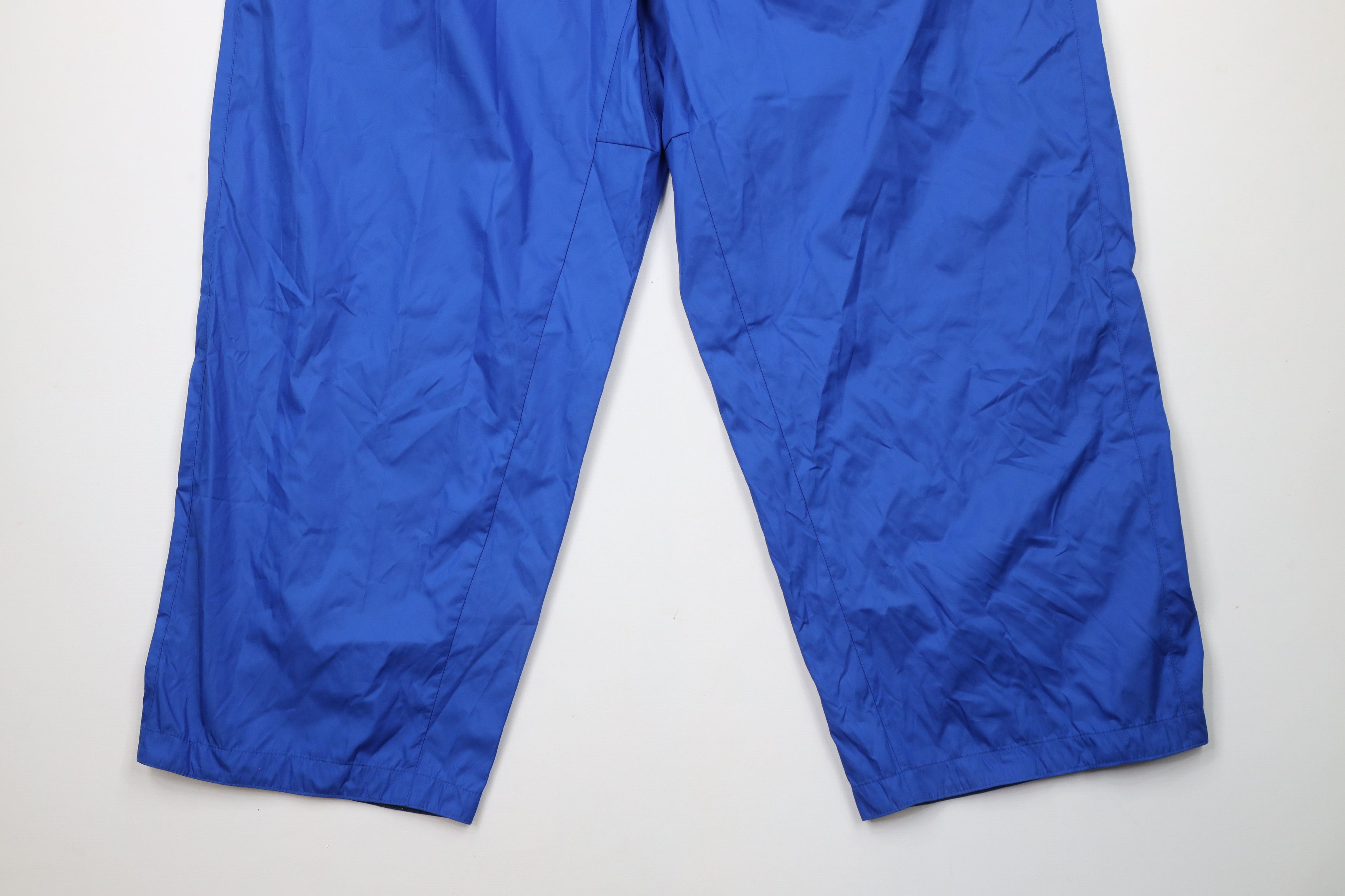 Nike × Vintage Nike Storm Fit Mini Swoosh Wide Leg Rain Pants Royal Blue Size US 44 / EU 60 - 4 Thumbnail