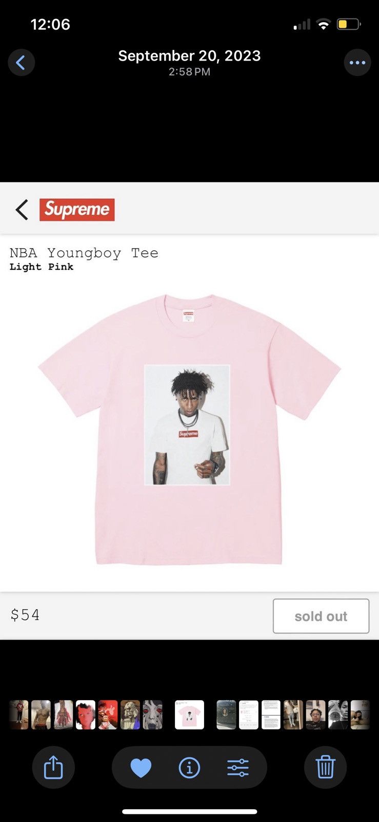 Supreme Supreme x NBA Youngboy Size US M / EU 48-50 / 2 - 1 Thumbnail